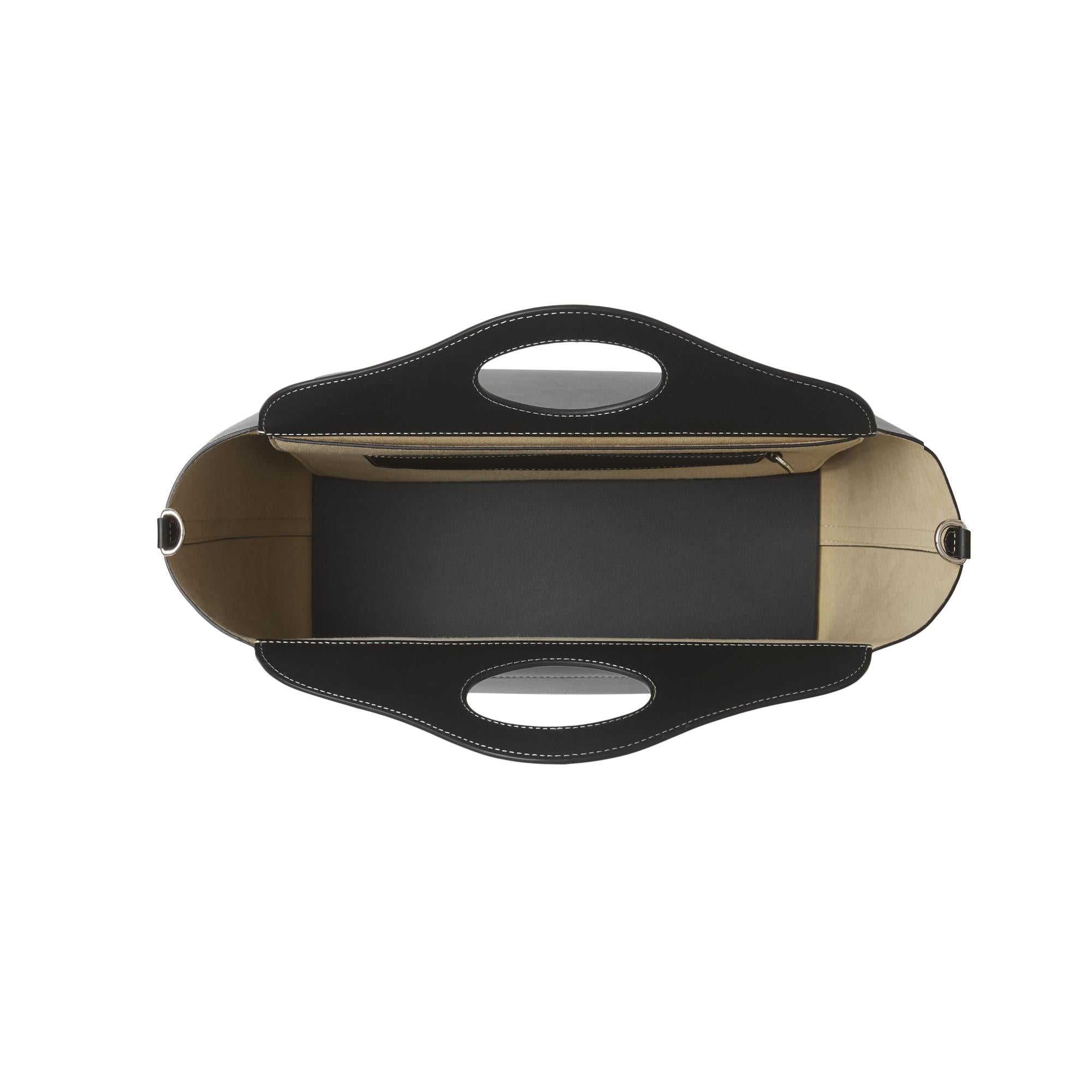 레더 스몰 소프트 포켓 토트