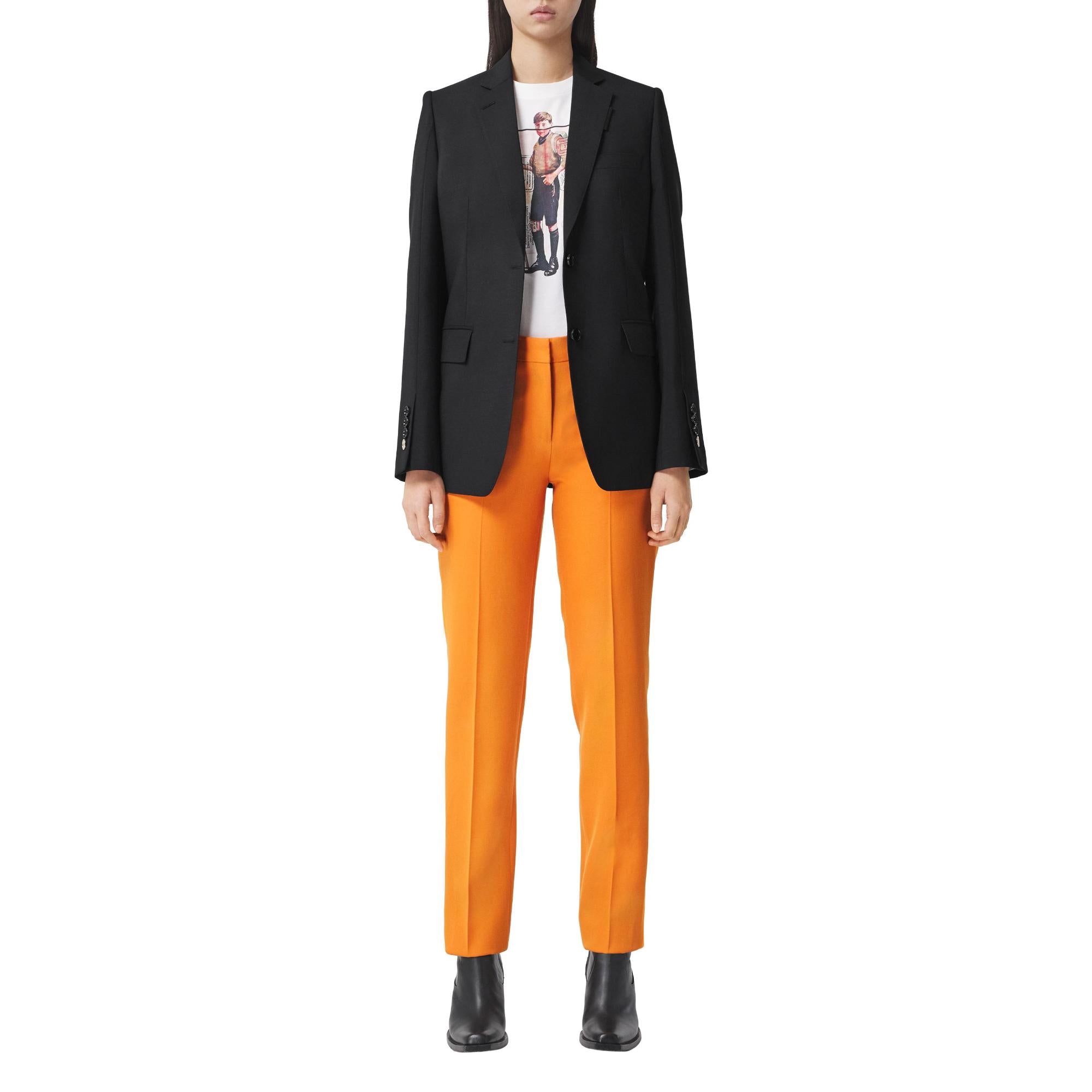 모노그램 모티프 모헤어 울 테일러드 재킷