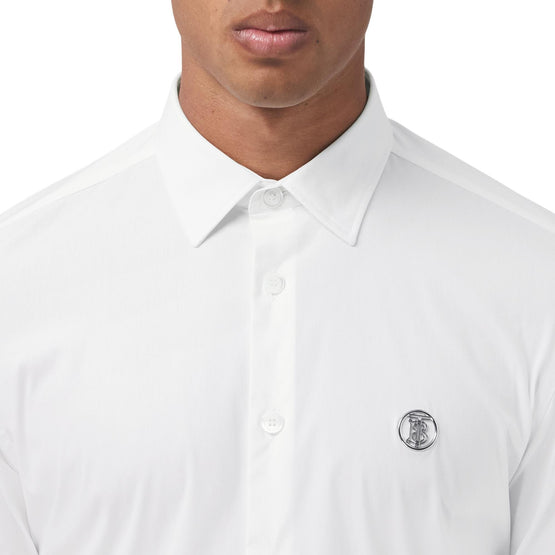 모노그램 모티프 테크니컬 코튼 셔츠