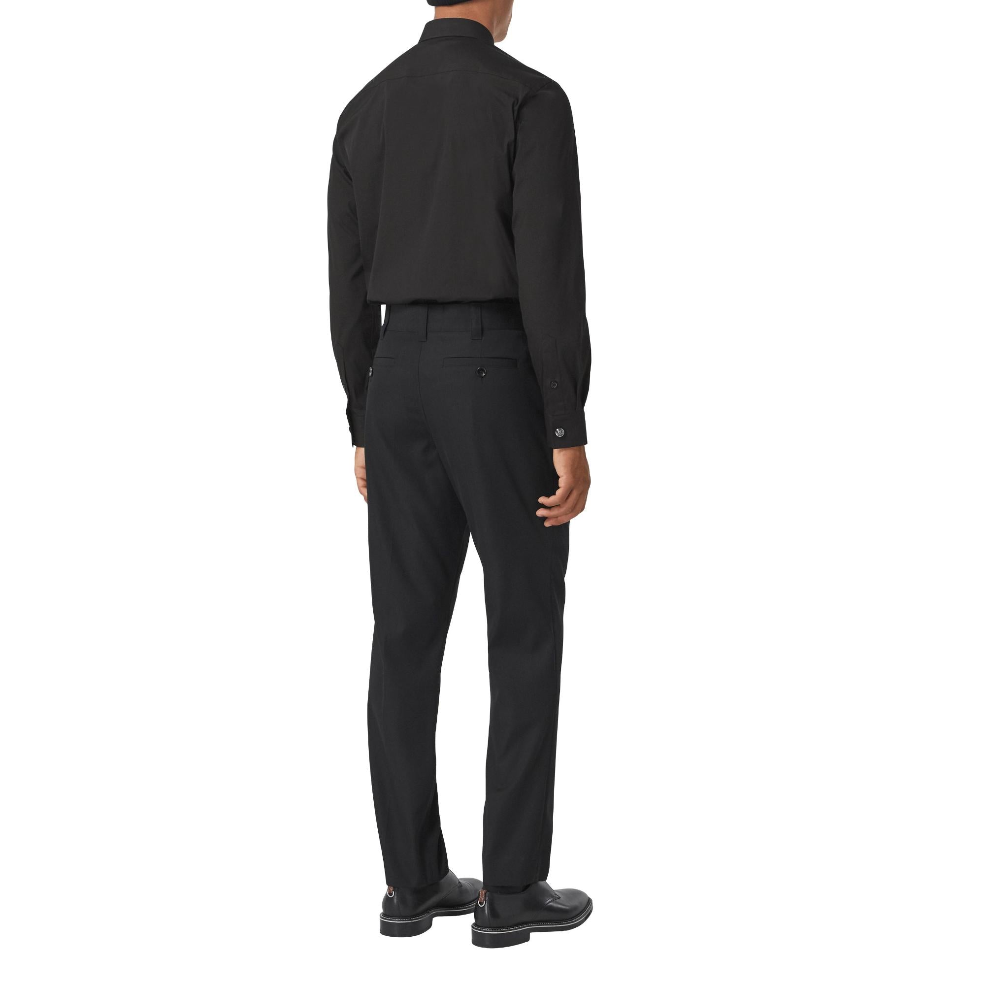 모노그램 모티프 테크니컬 코튼 셔츠