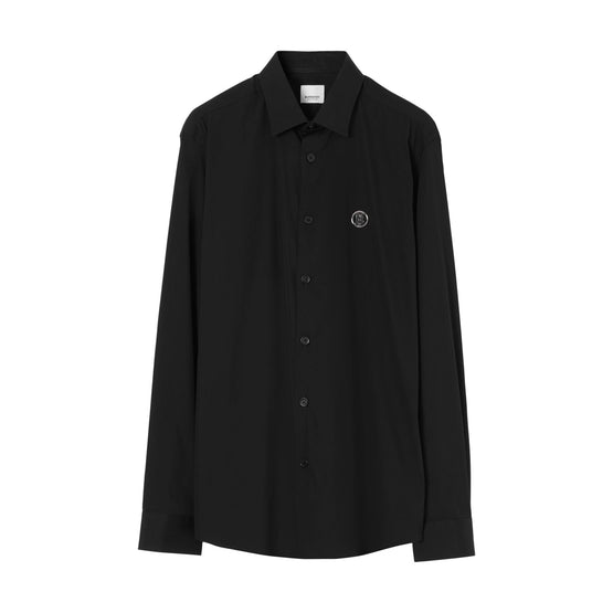 모노그램 모티프 테크니컬 코튼 셔츠