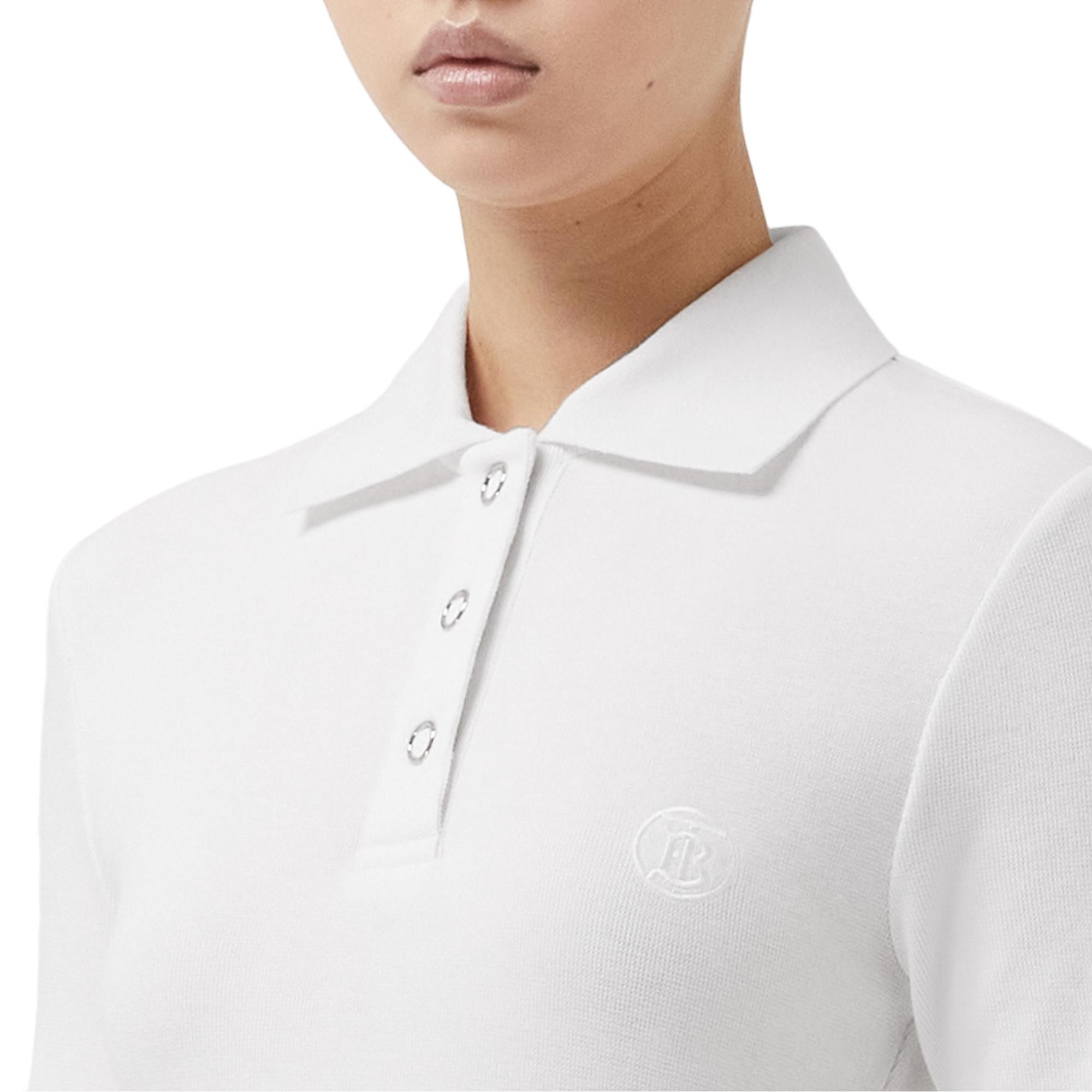 모노그램 모티프 스트레치 저지 폴로셔츠