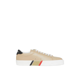 스트라이프 디테일 레더 스니커즈