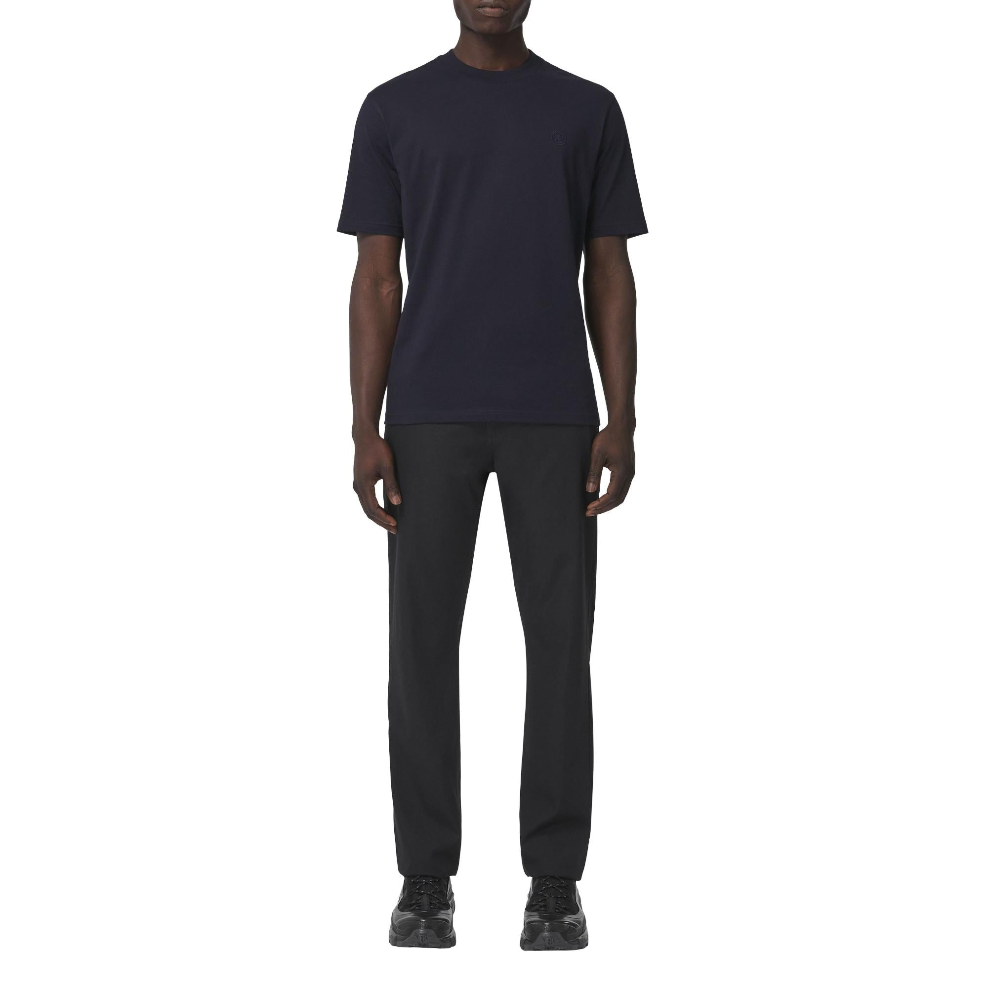 모노그램 모티프 코튼 티셔츠