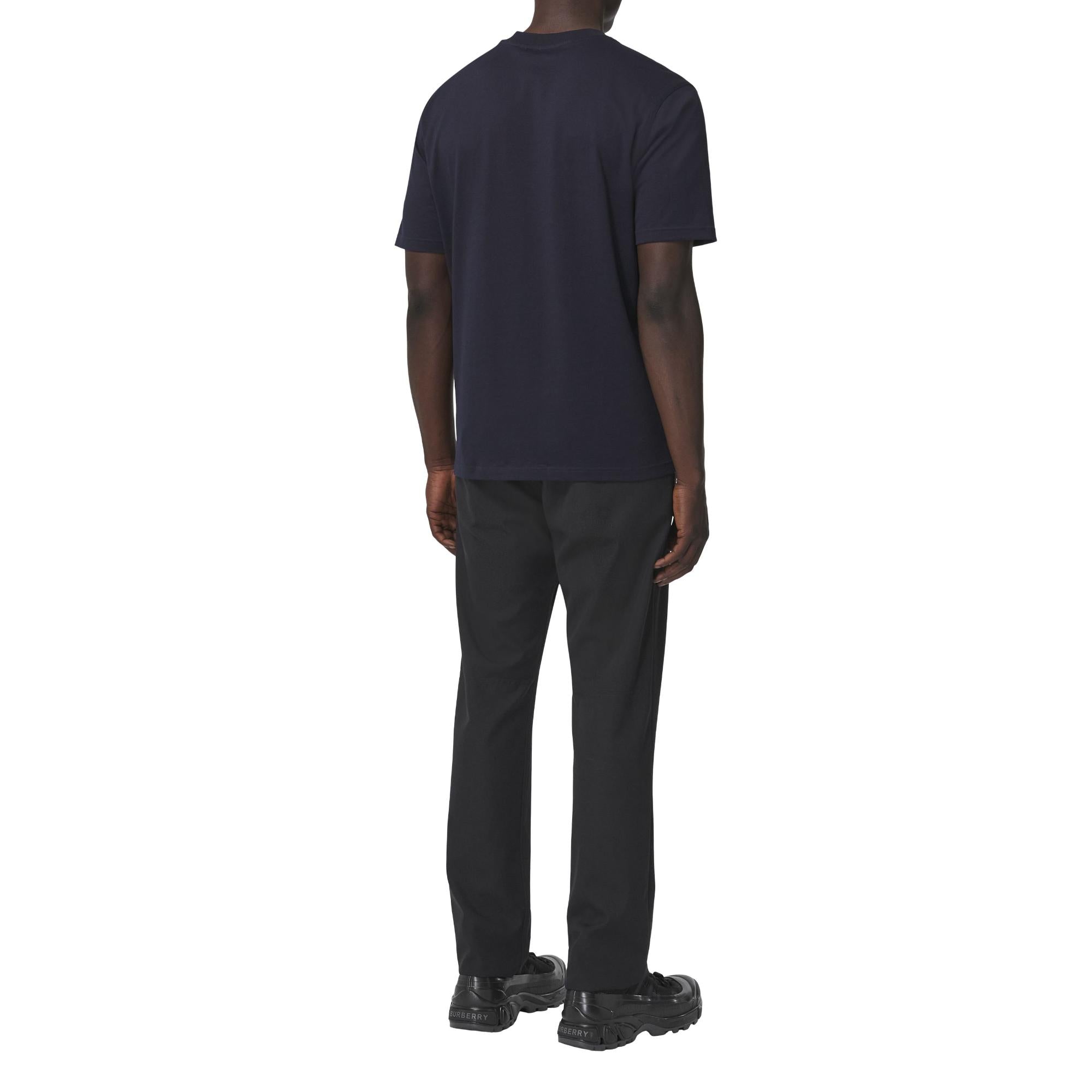 모노그램 모티프 코튼 티셔츠