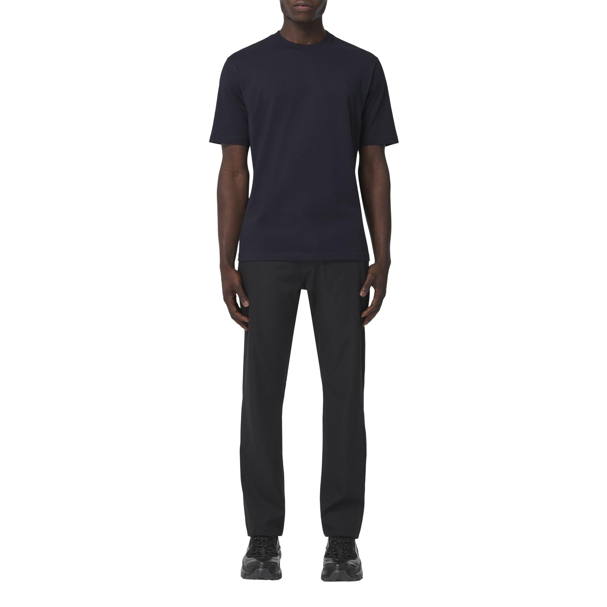 모노그램 모티프 코튼 티셔츠