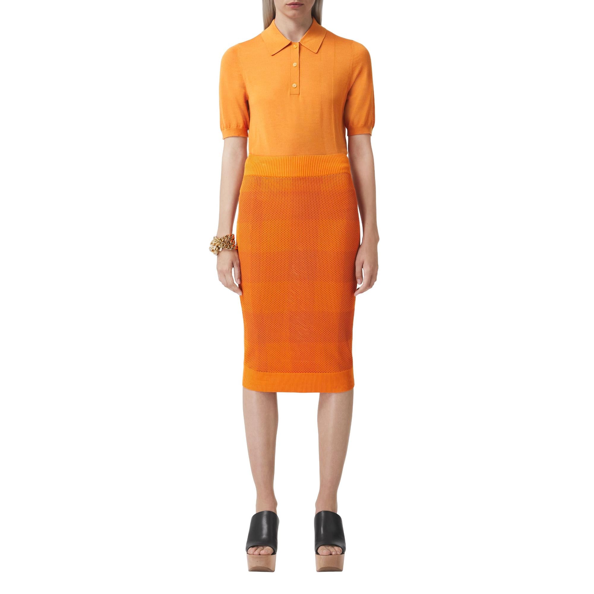 모노그램 모티프 울 실크 캐시미어 폴로셔츠