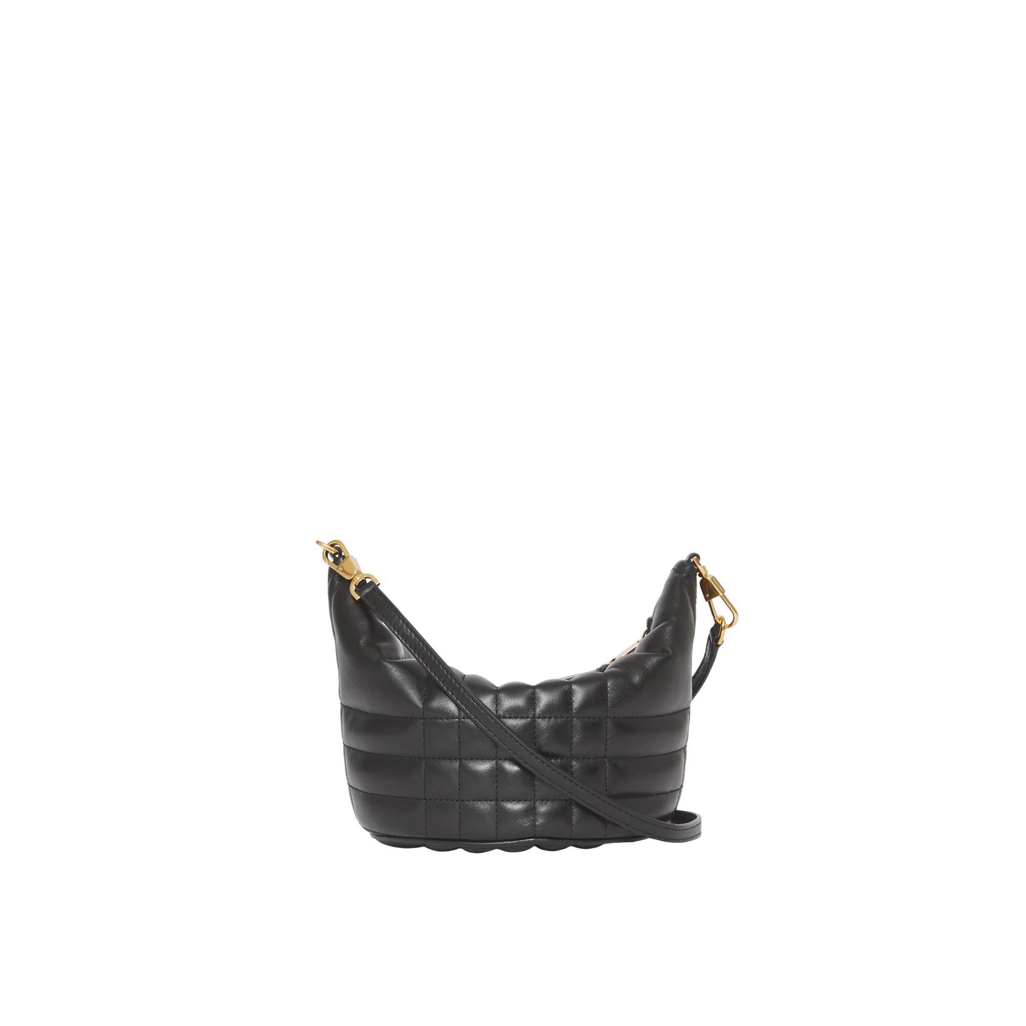 퀼팅 레더 스몰 크레센트 롤라 백