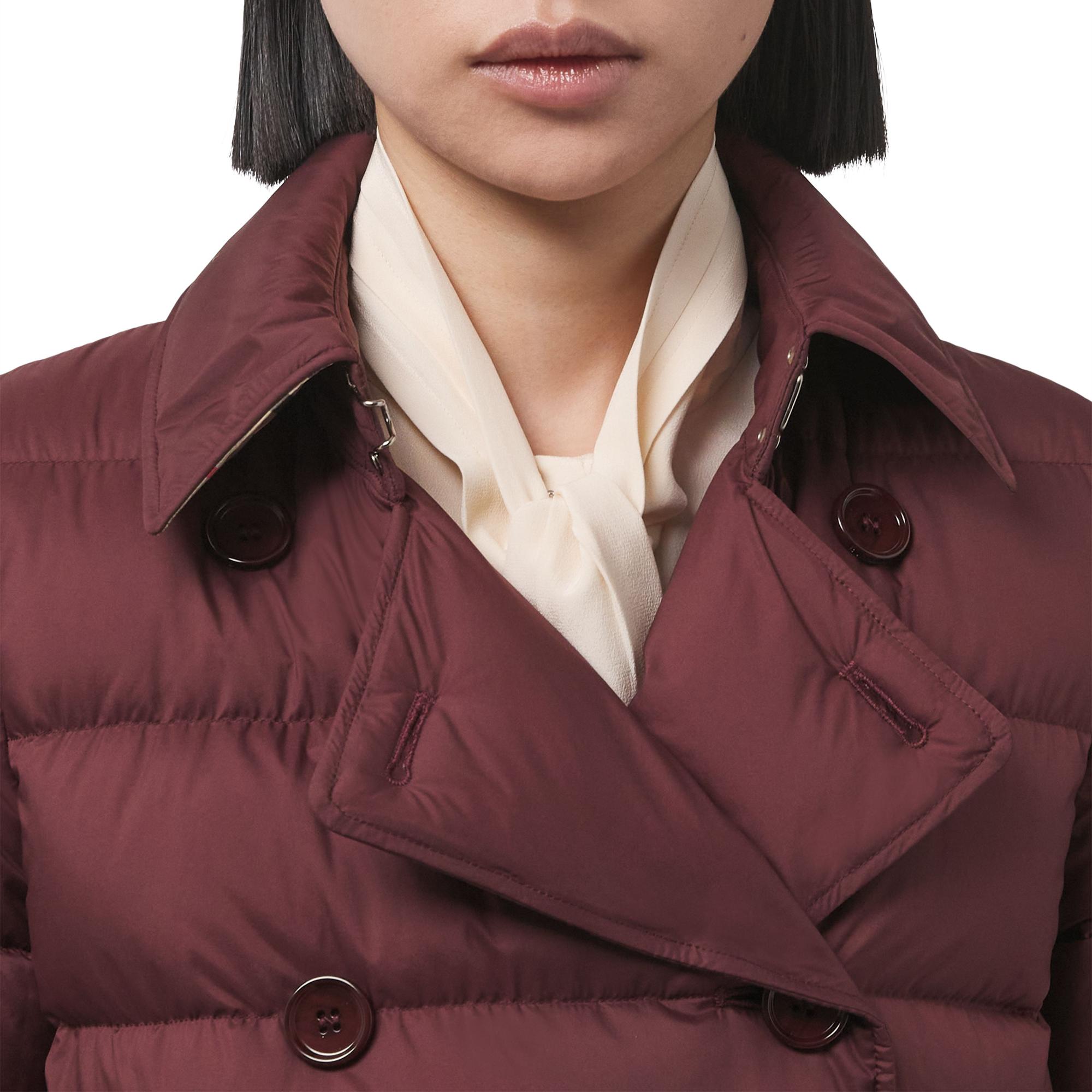 디태처블 후드 다운 코트