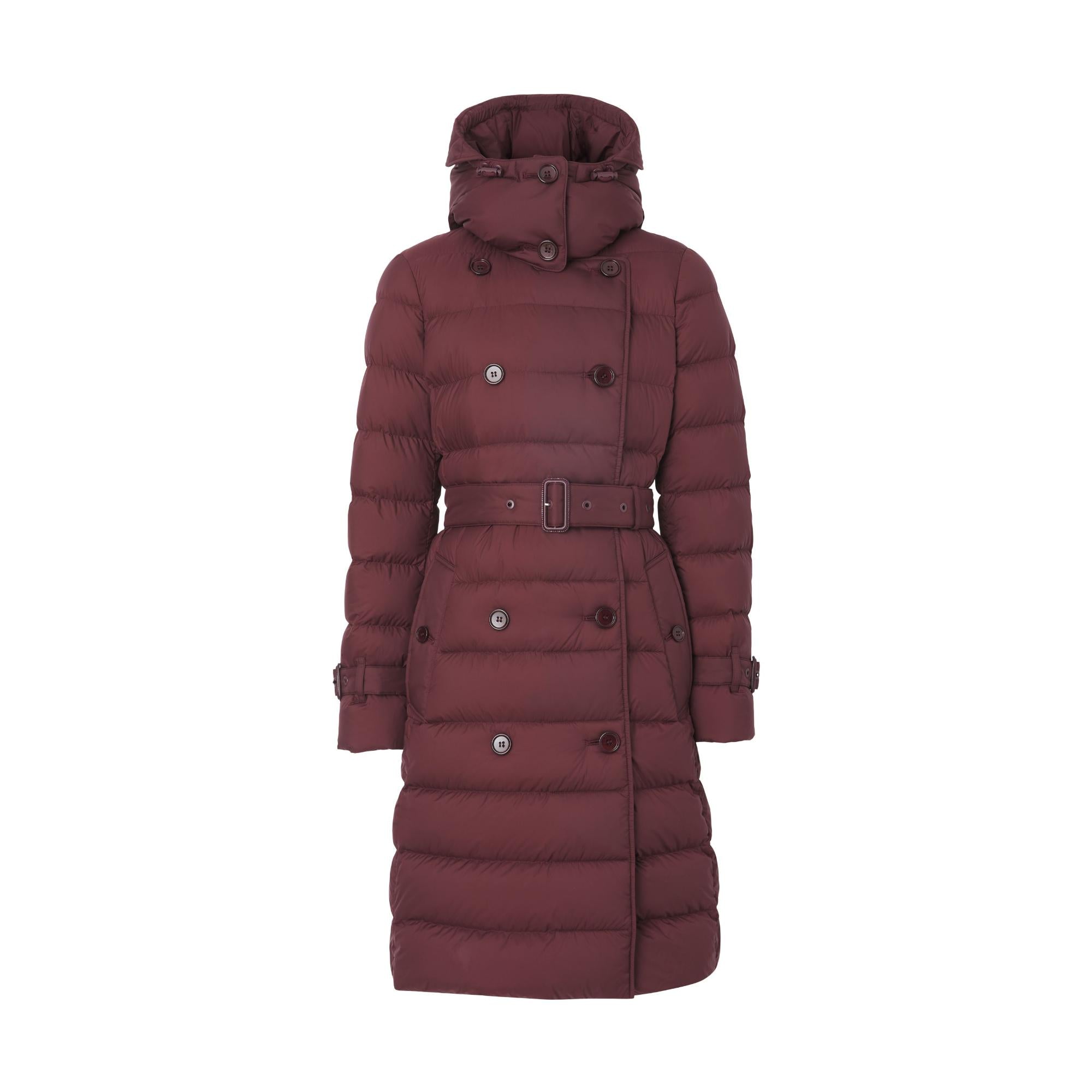 디태처블 후드 다운 코트