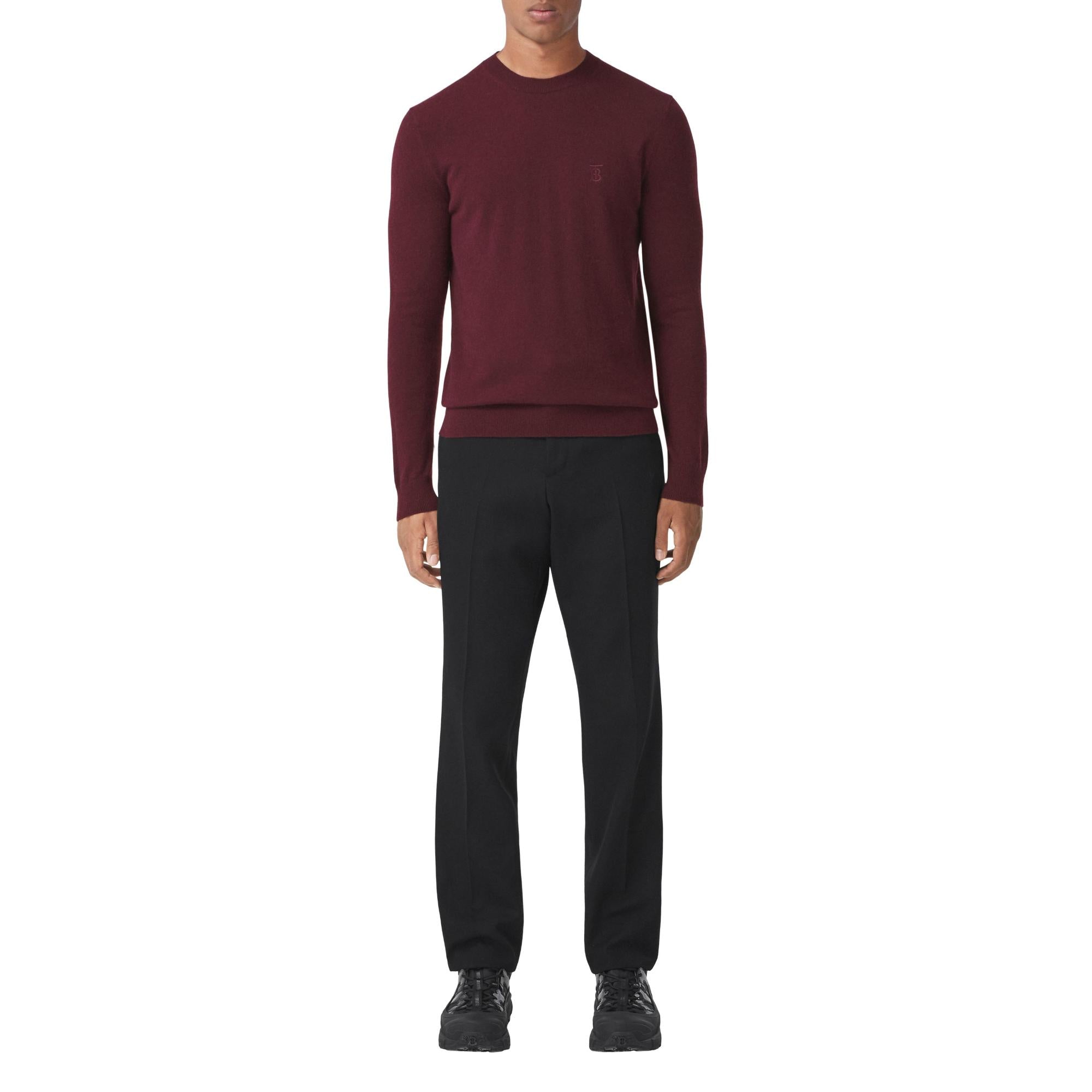 모노그램 모티프 캐시미어 스웨터