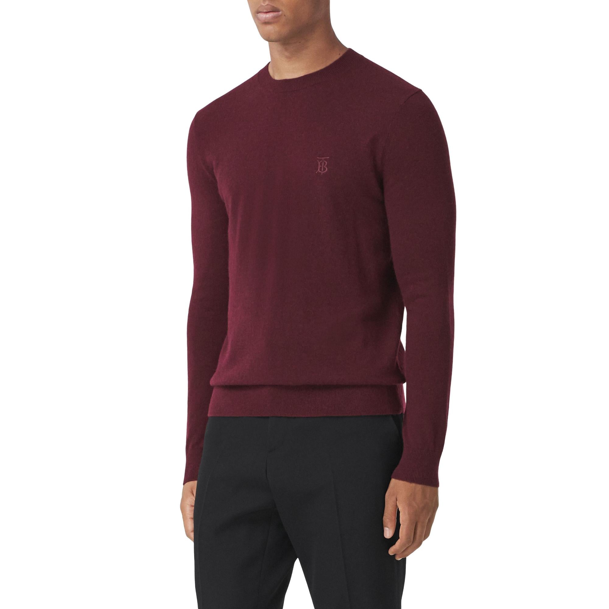 모노그램 모티프 캐시미어 스웨터