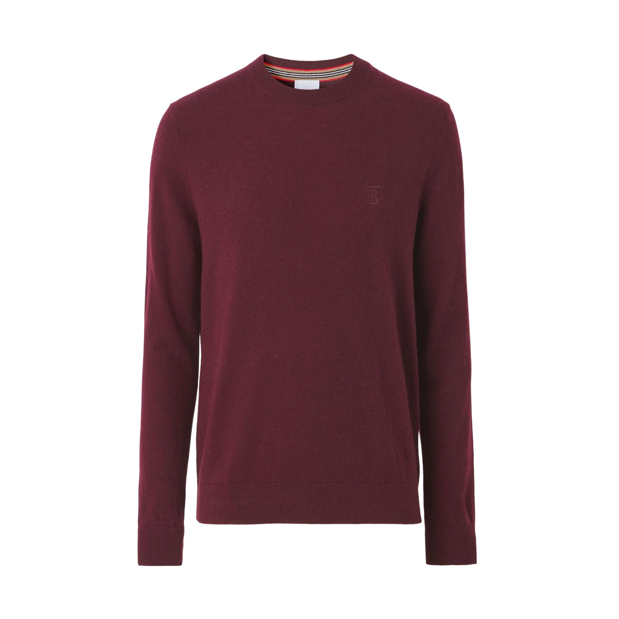 모노그램 모티프 캐시미어 스웨터