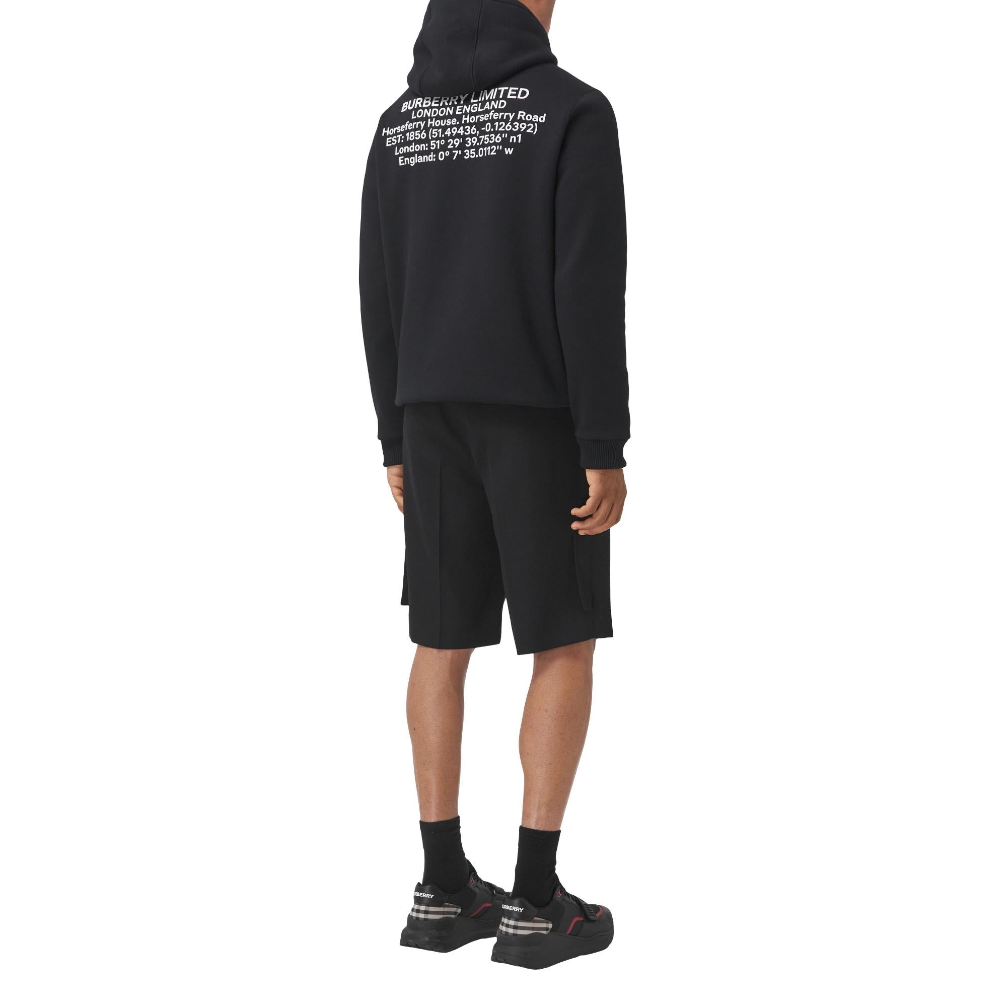 로케이션 프린트 코튼 블렌드 후디