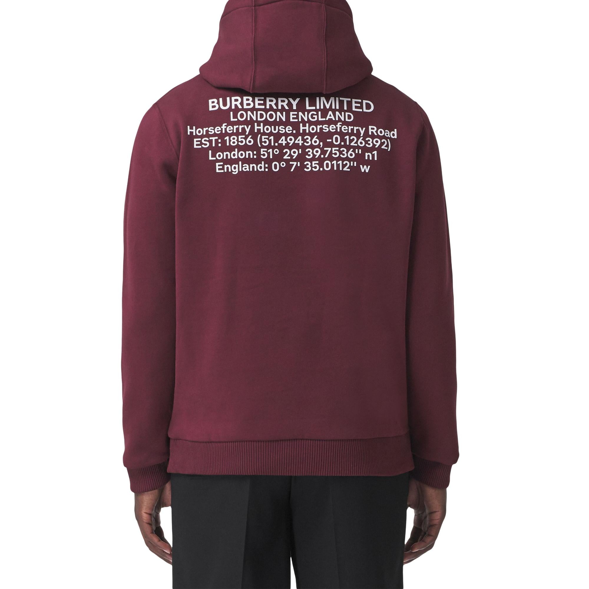 로케이션 프린트 코튼 블렌드 후디