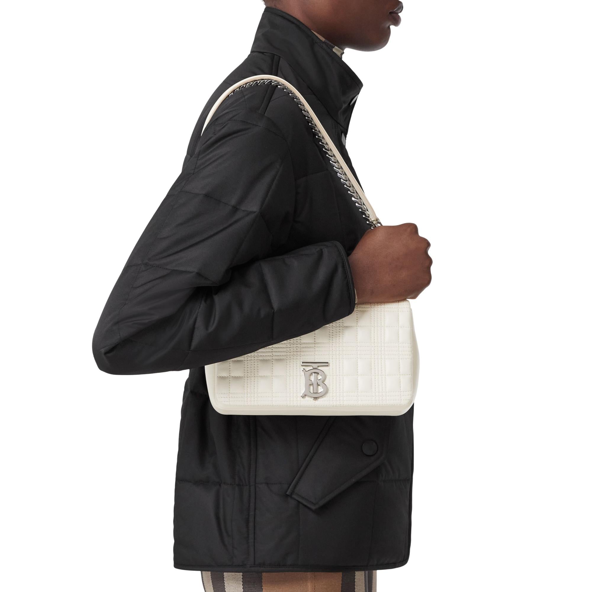 퀼팅 레더 스몰 롤라 백