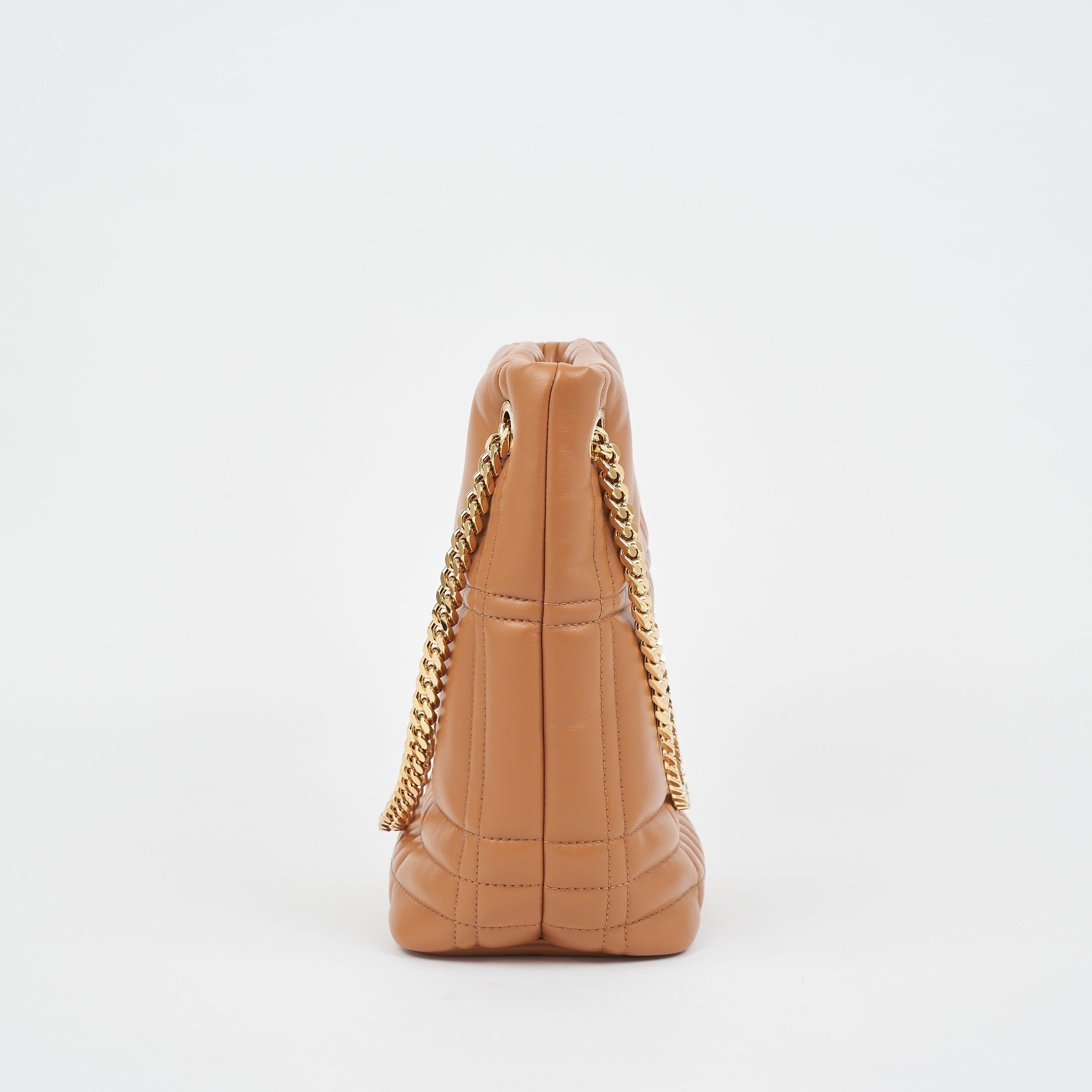 퀼팅 레더 스몰 롤라 버킷 백