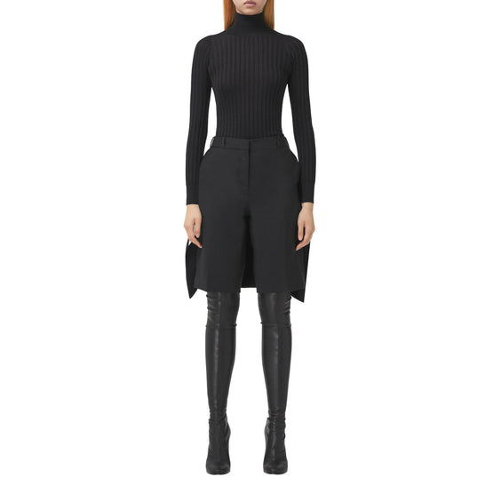 모노그램 모티프 실크 터틀넥 스웨터