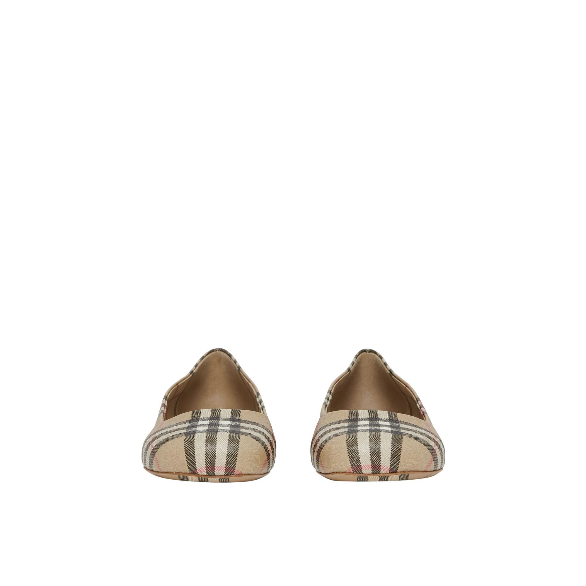 빈티지 체크 발레리나