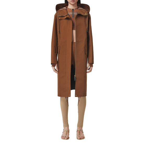 톱스티치 후드 파카