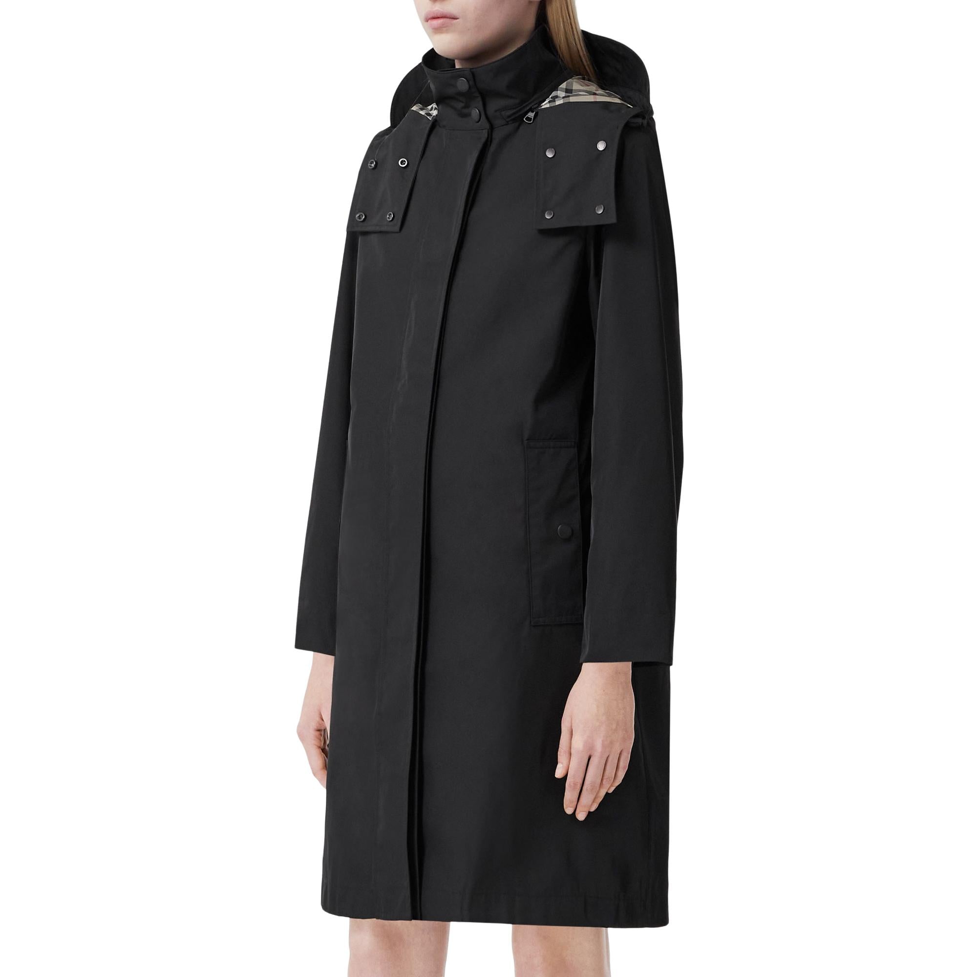 디태처블 후드 카 코트