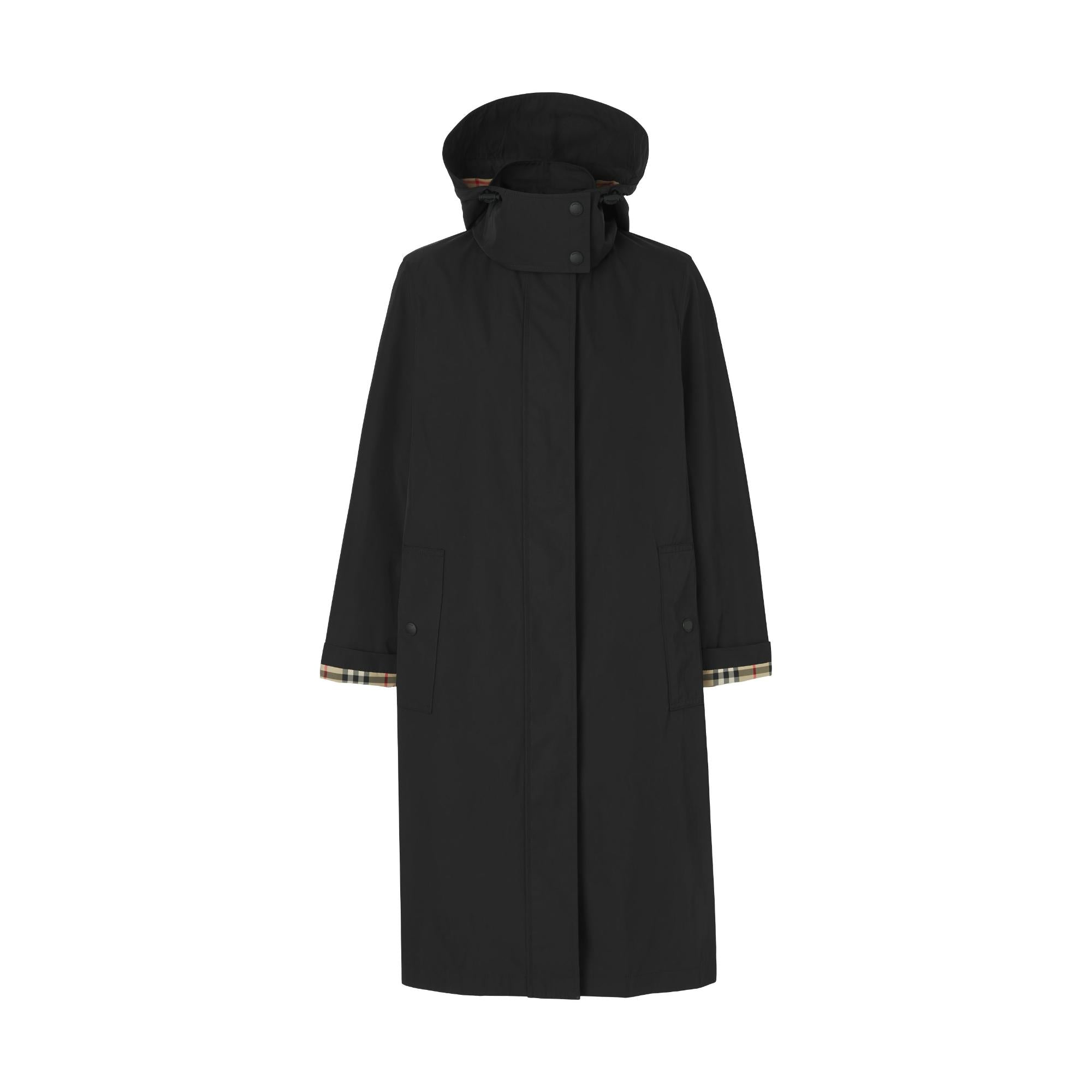 디태처블 후드 카 코트