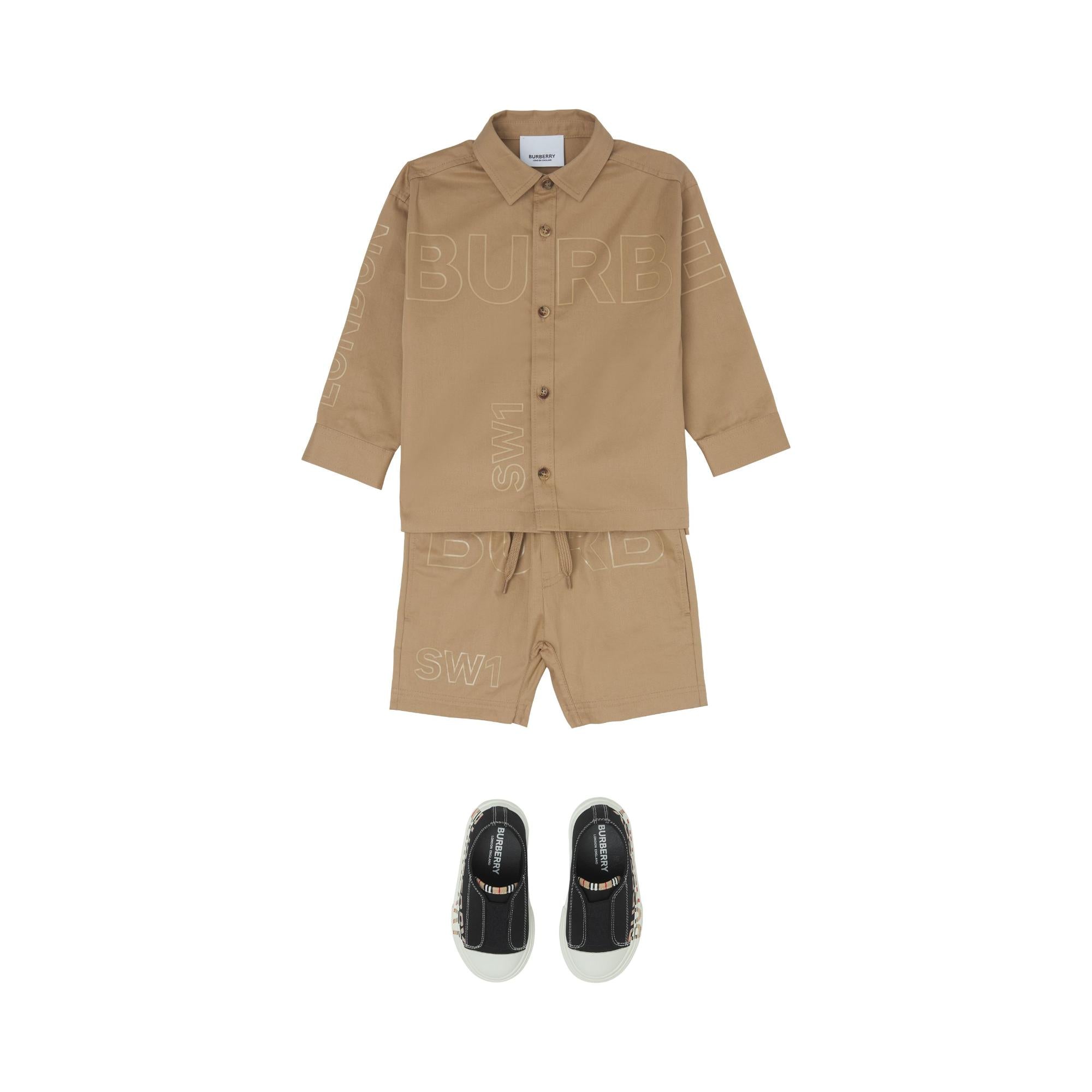 호스페리 프린트 코튼 셔츠