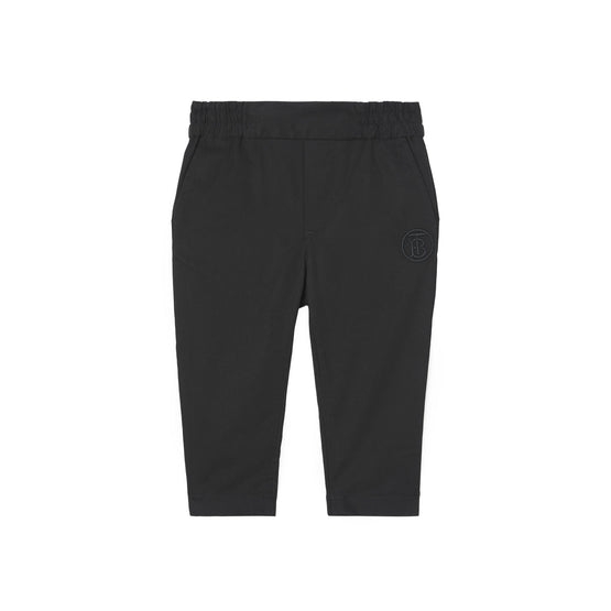 모노그램 모티프 코튼 팬츠