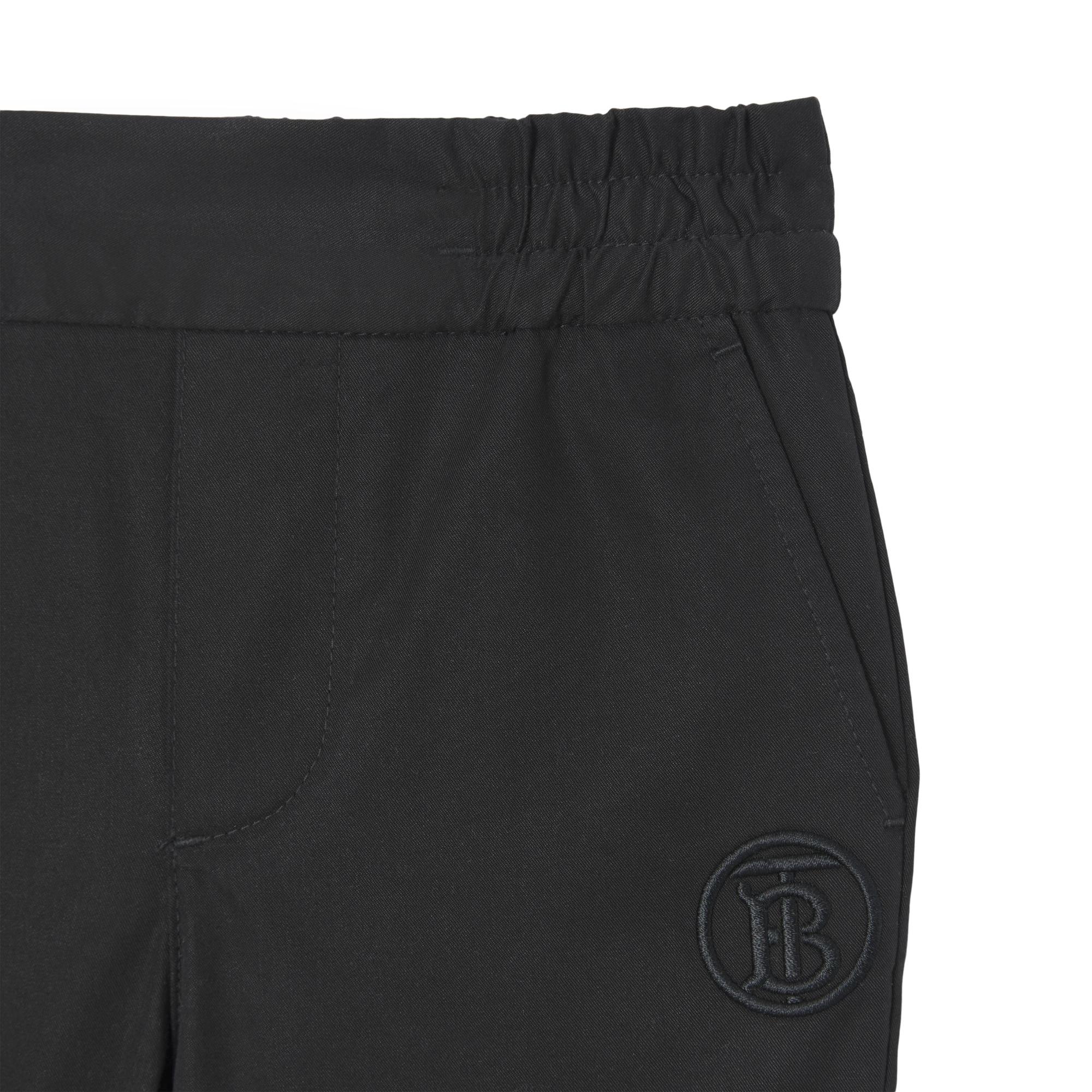 모노그램 모티프 코튼 팬츠