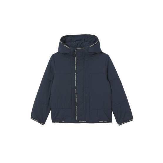 로고 테이프 나일론 후드 재킷