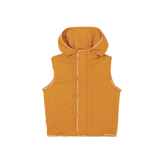 로고 테이프 나일론 후드 질레