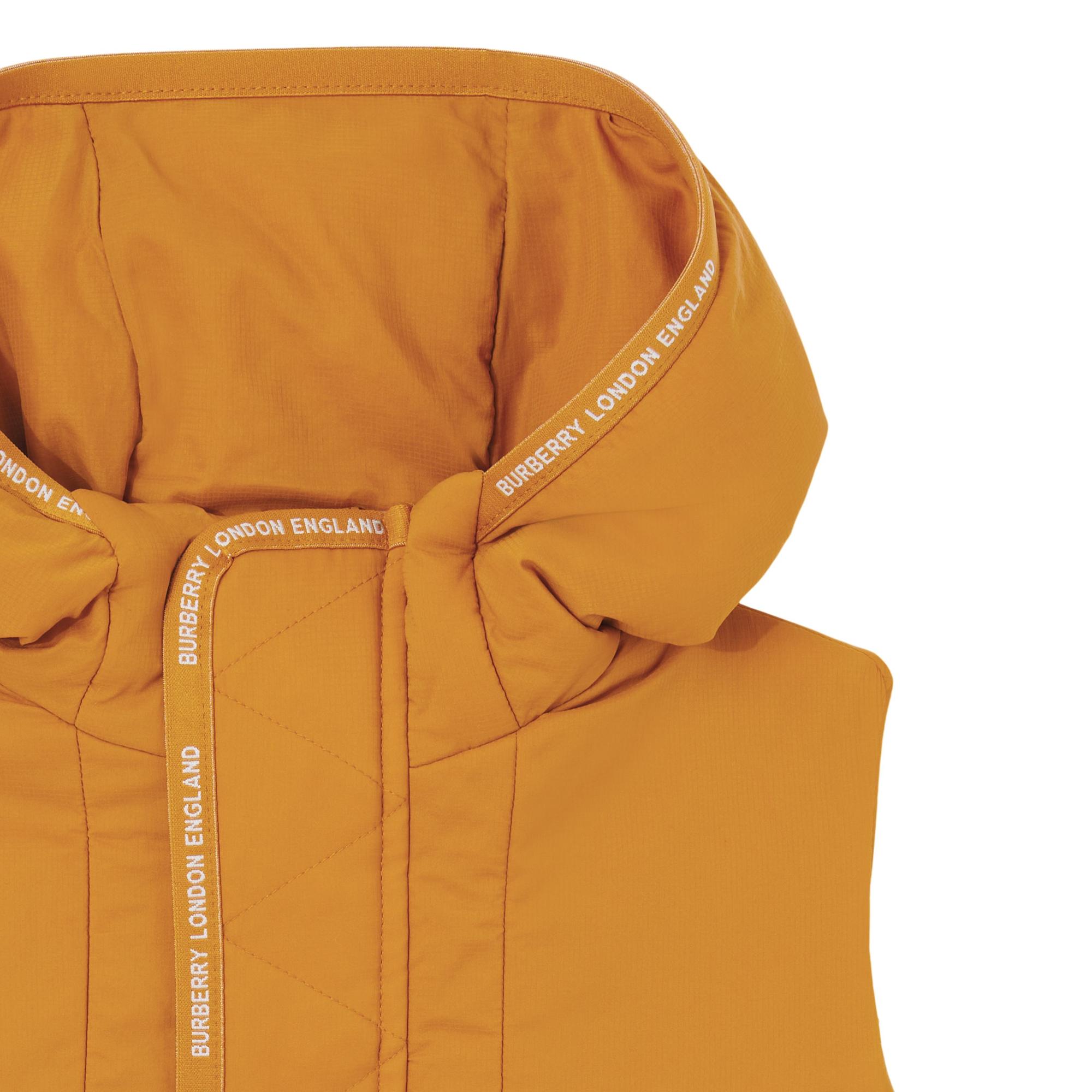 로고 테이프 나일론 후드 질레