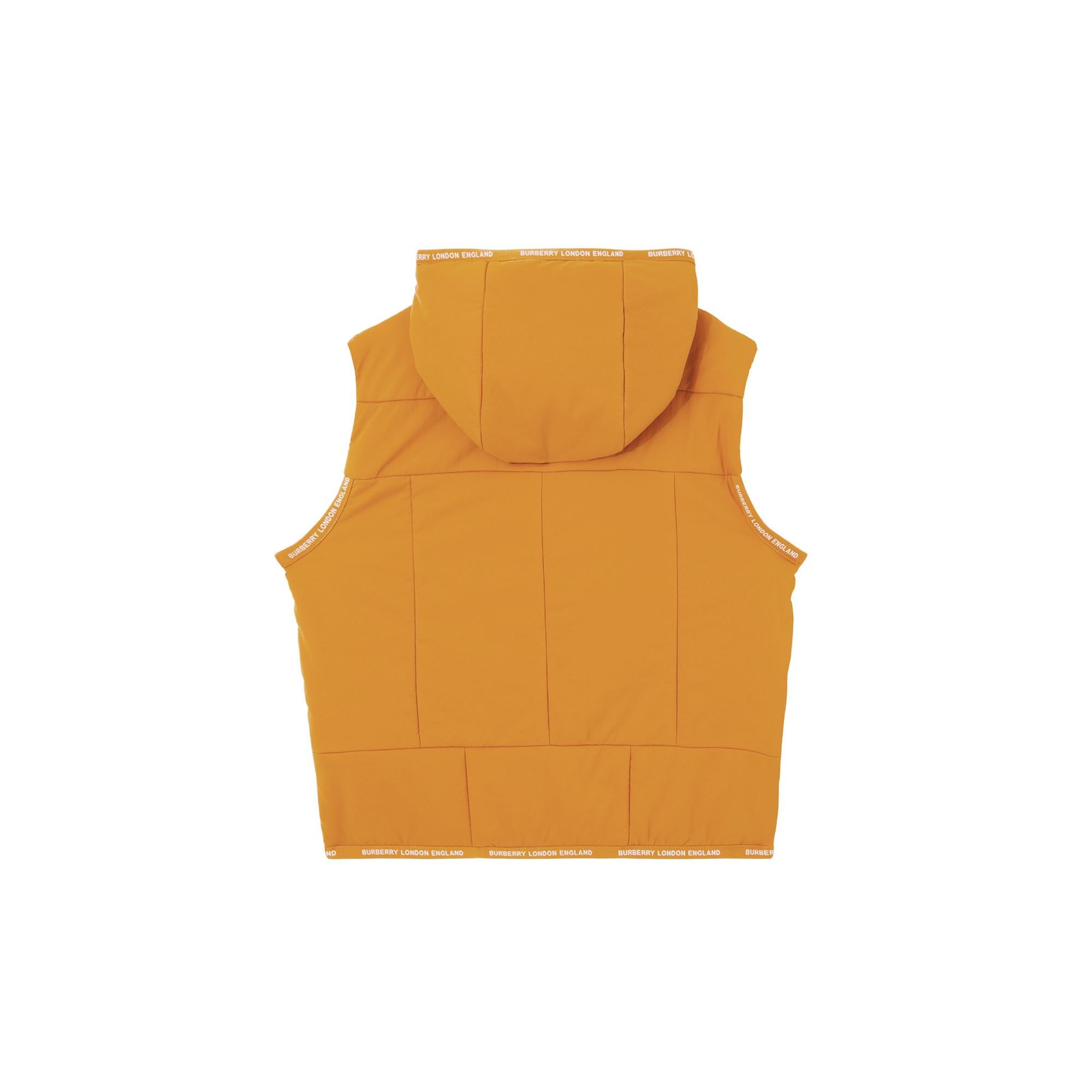 로고 테이프 나일론 후드 질레