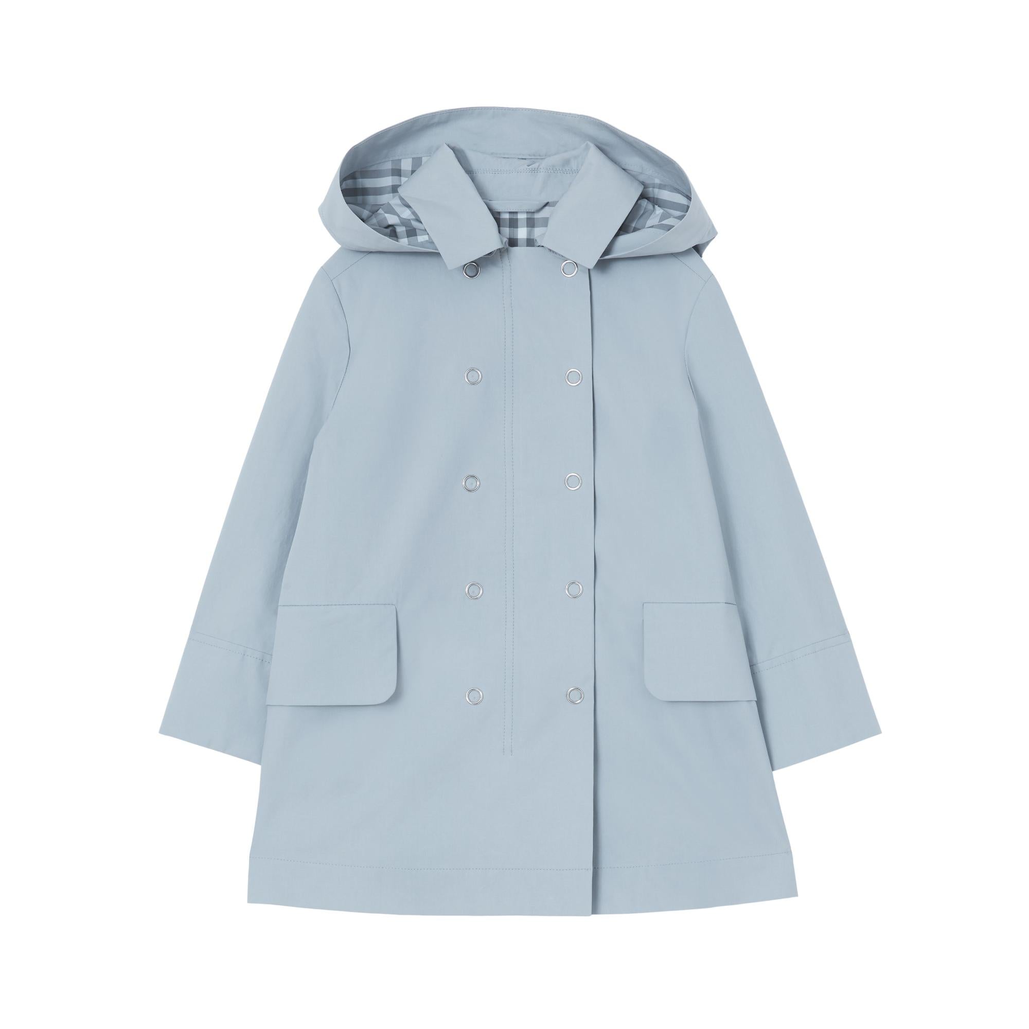 디태처블 후드 코튼 트렌치코트