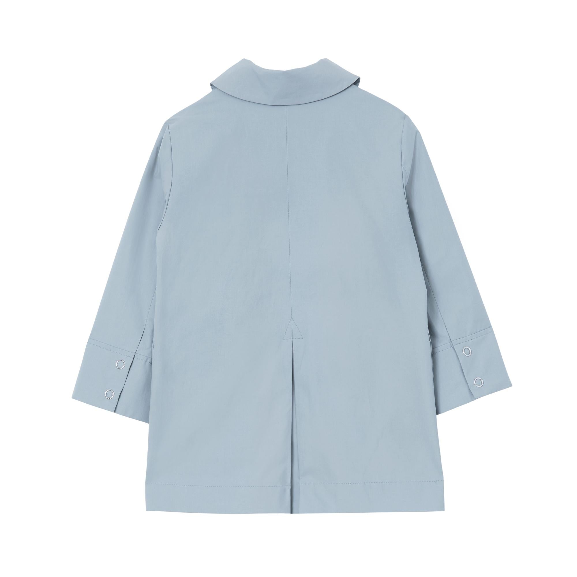 디태처블 후드 코튼 트렌치코트