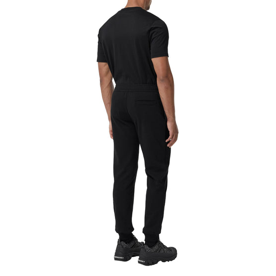 로고 프린트 스트레치 코튼 조깅 팬츠