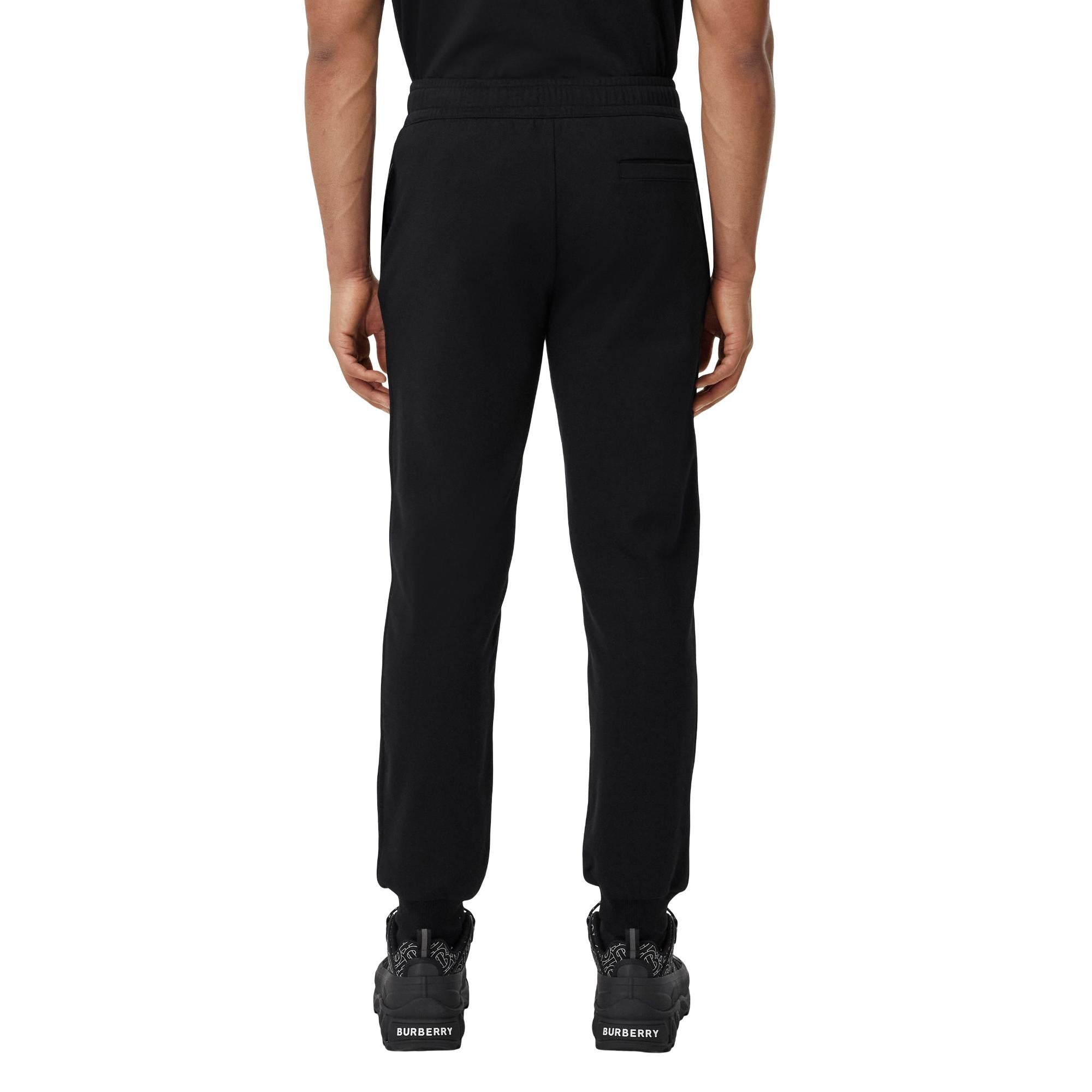 로고 프린트 스트레치 코튼 조깅 팬츠