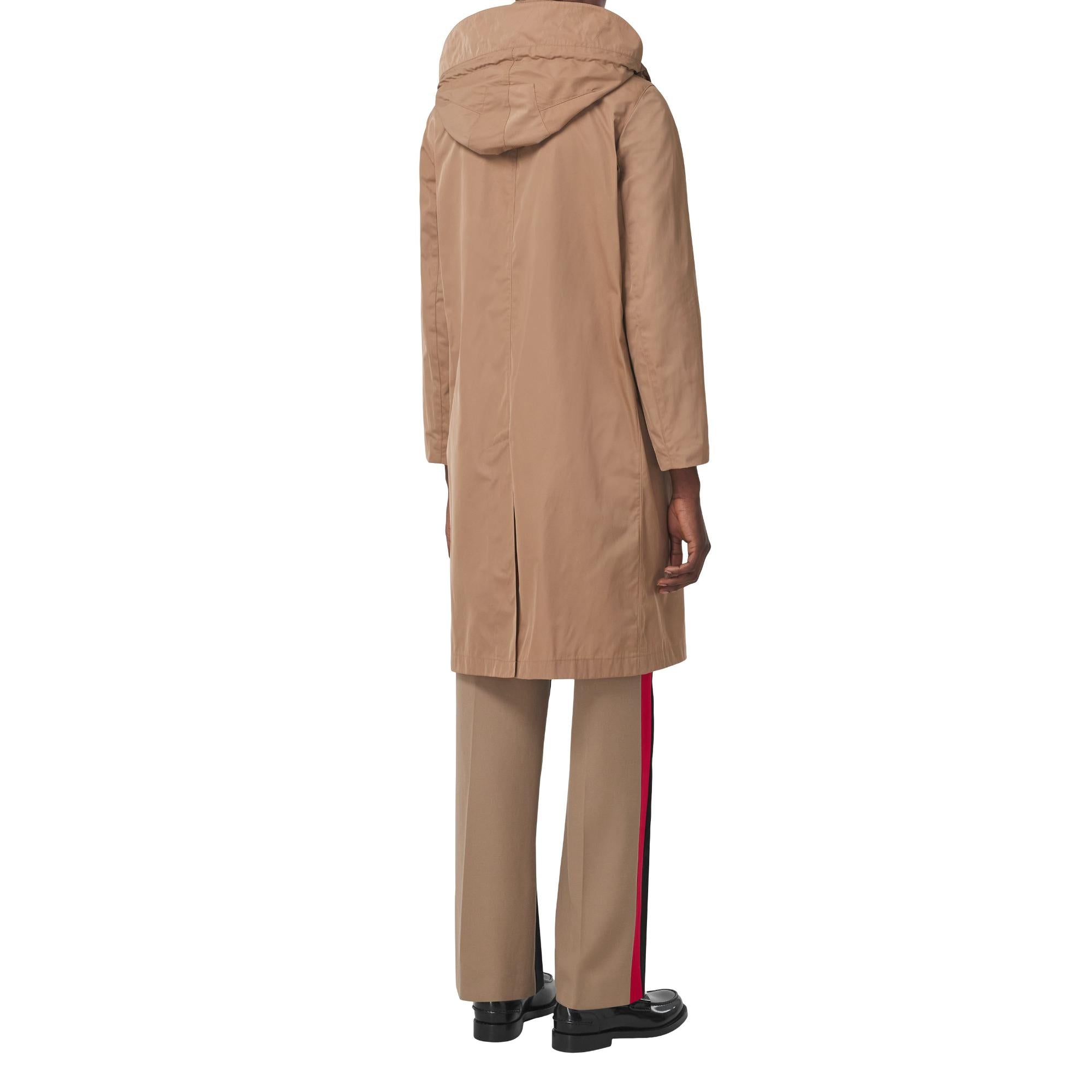 디태처블 후드 카 코트