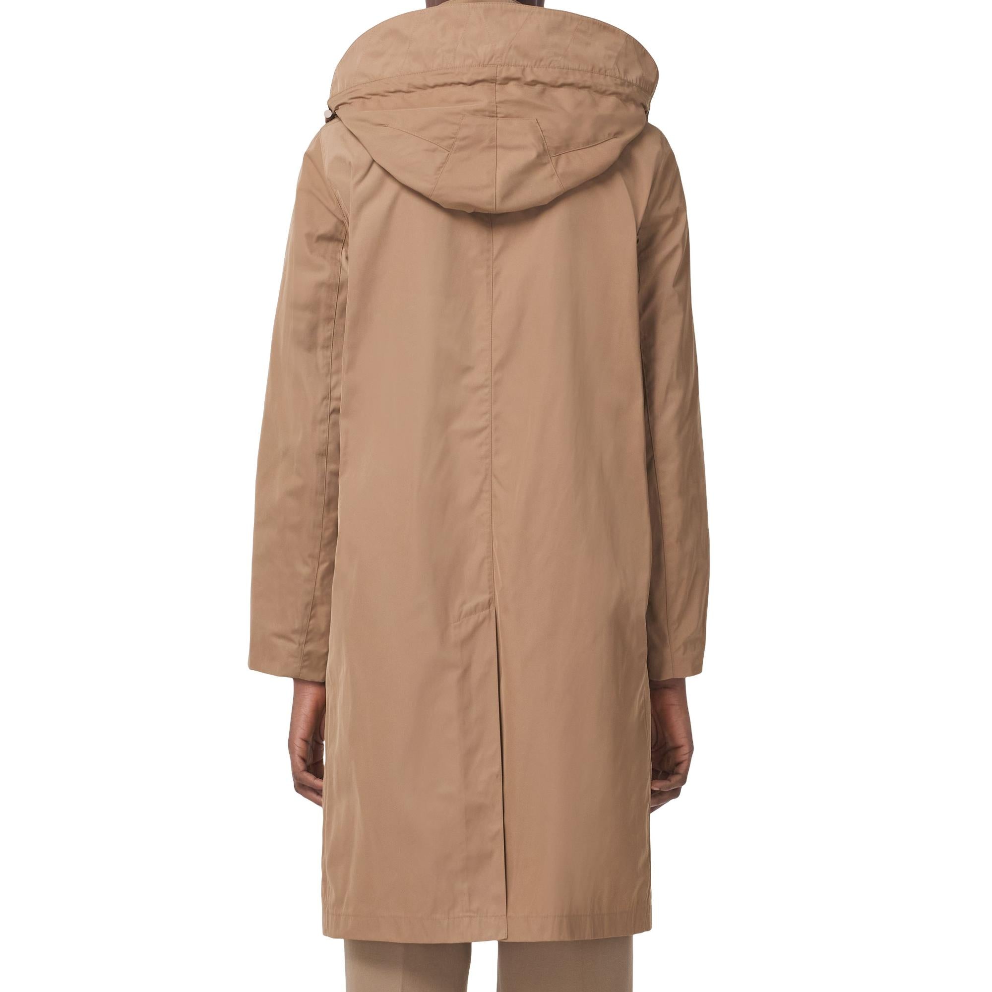 디태처블 후드 카 코트