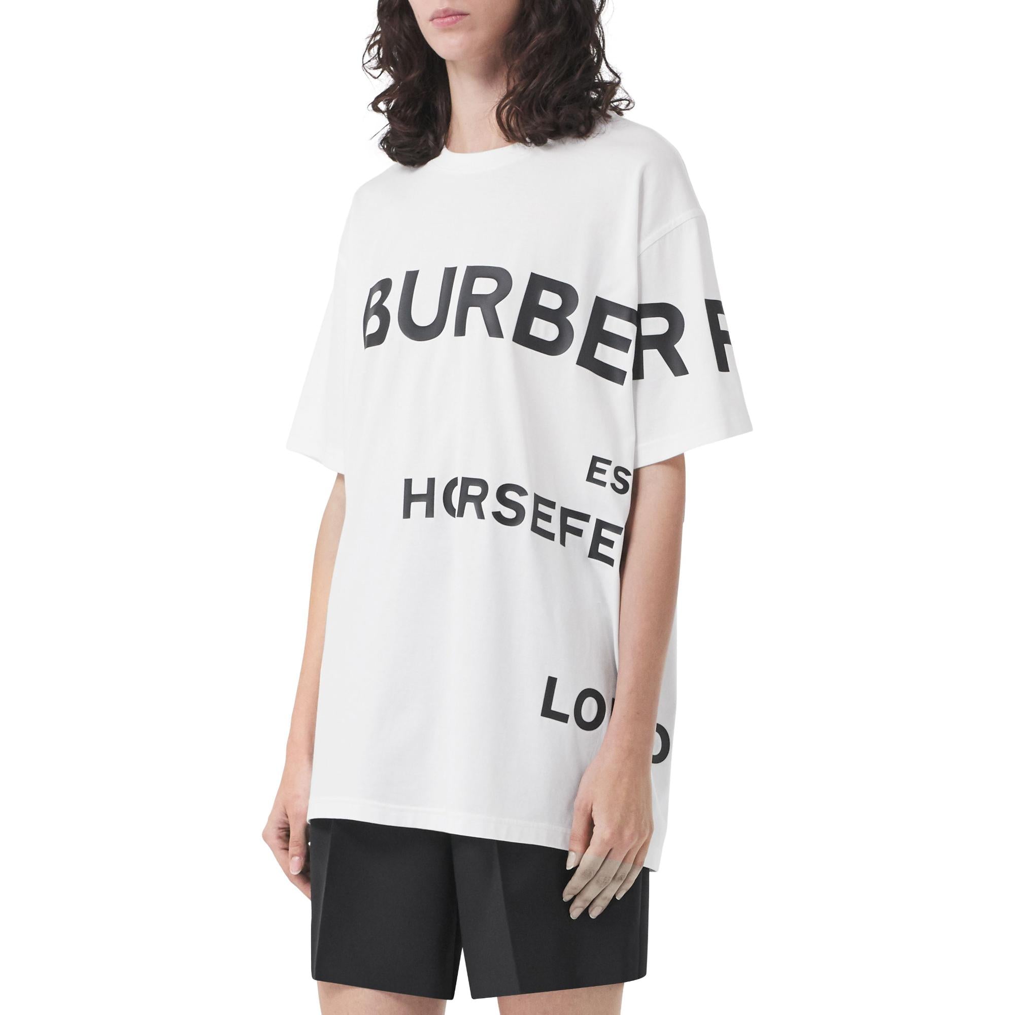 호스페리 프린트 코튼 오버사이즈 티셔츠