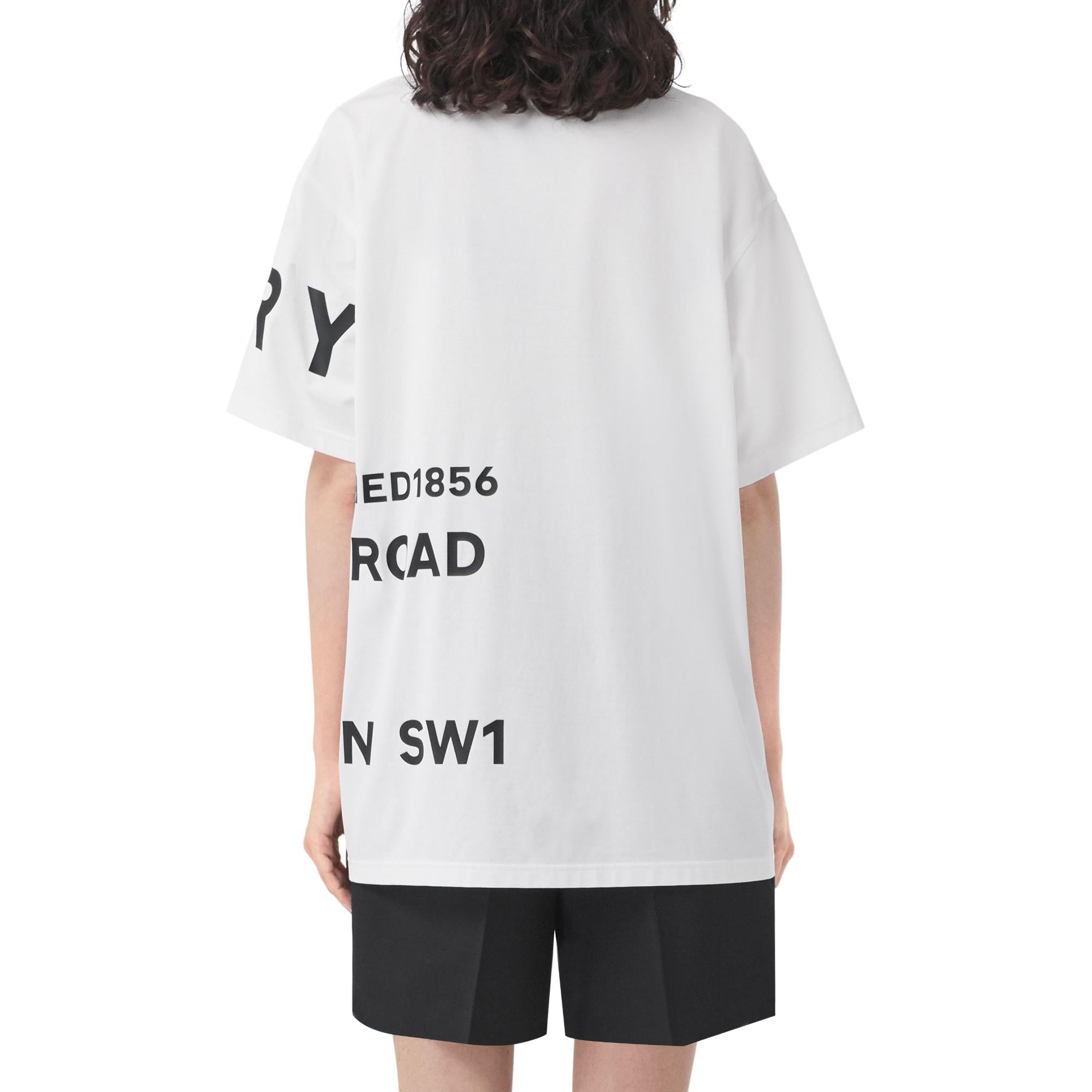 호스페리 프린트 코튼 오버사이즈 티셔츠