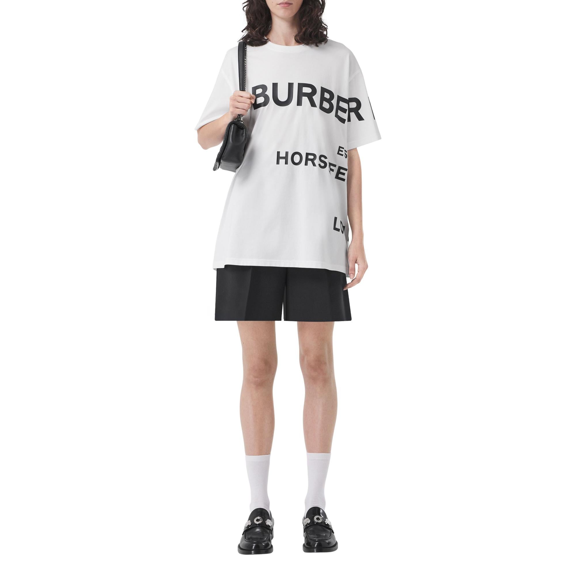 호스페리 프린트 코튼 오버사이즈 티셔츠