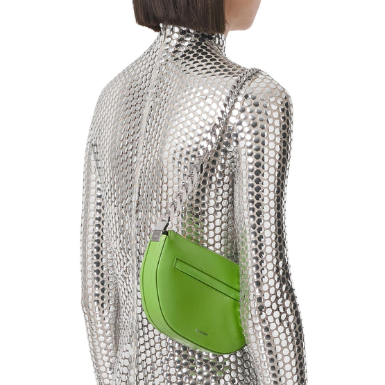 미니 레더 지퍼 올림피아 백