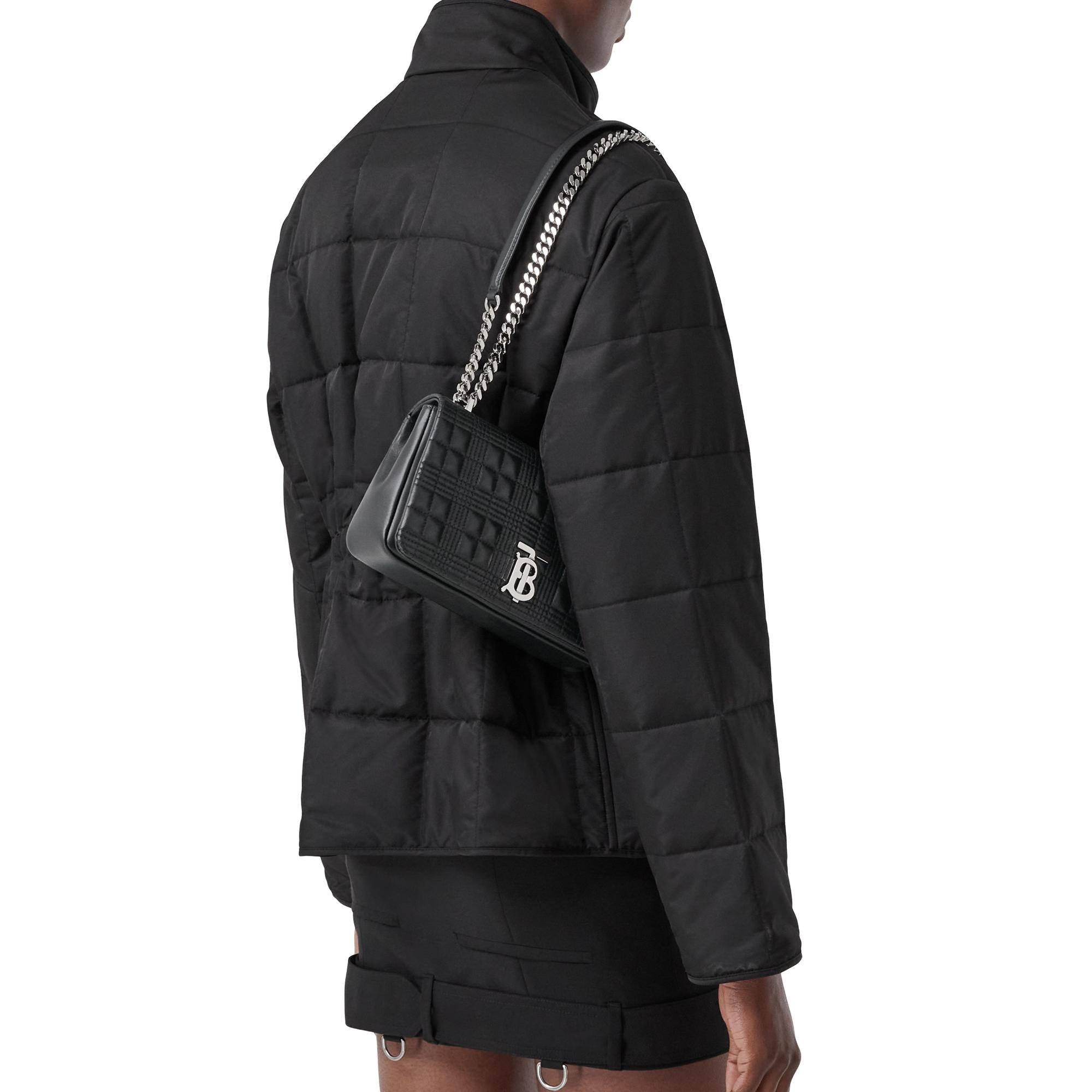 퀼팅 레더 스몰 롤라 백