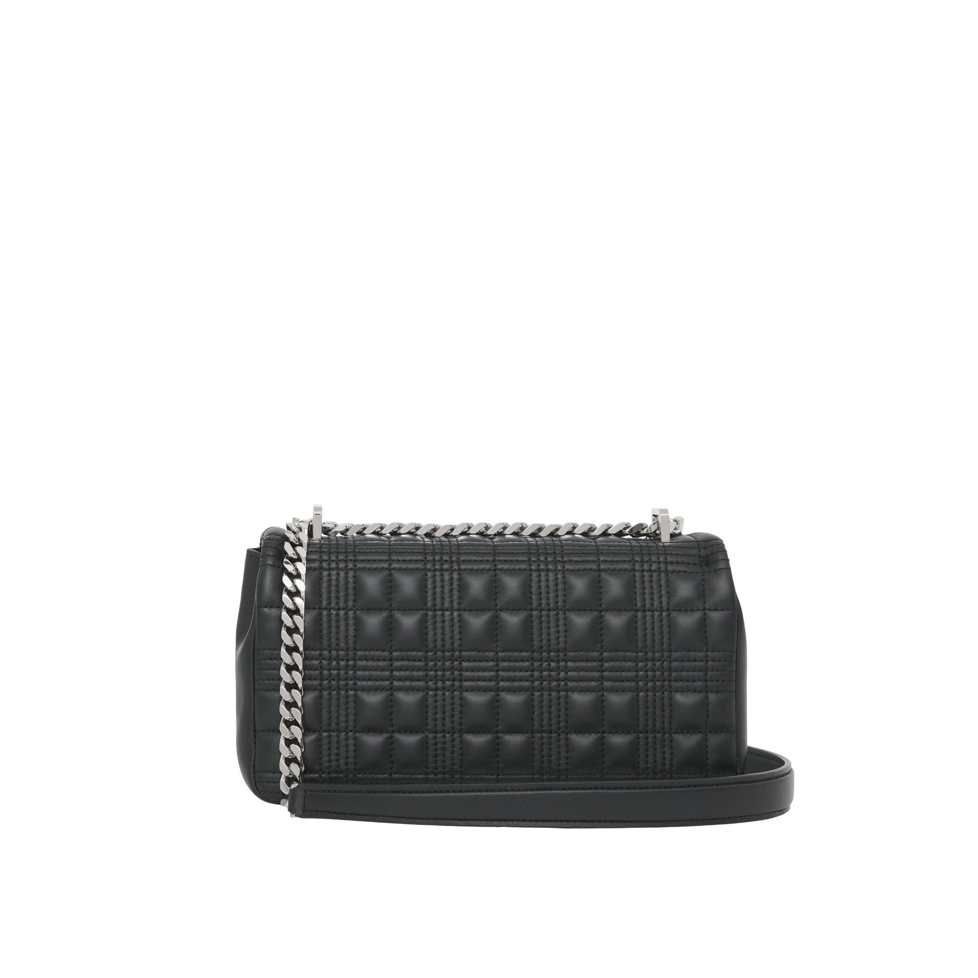 퀼팅 레더 스몰 롤라 백