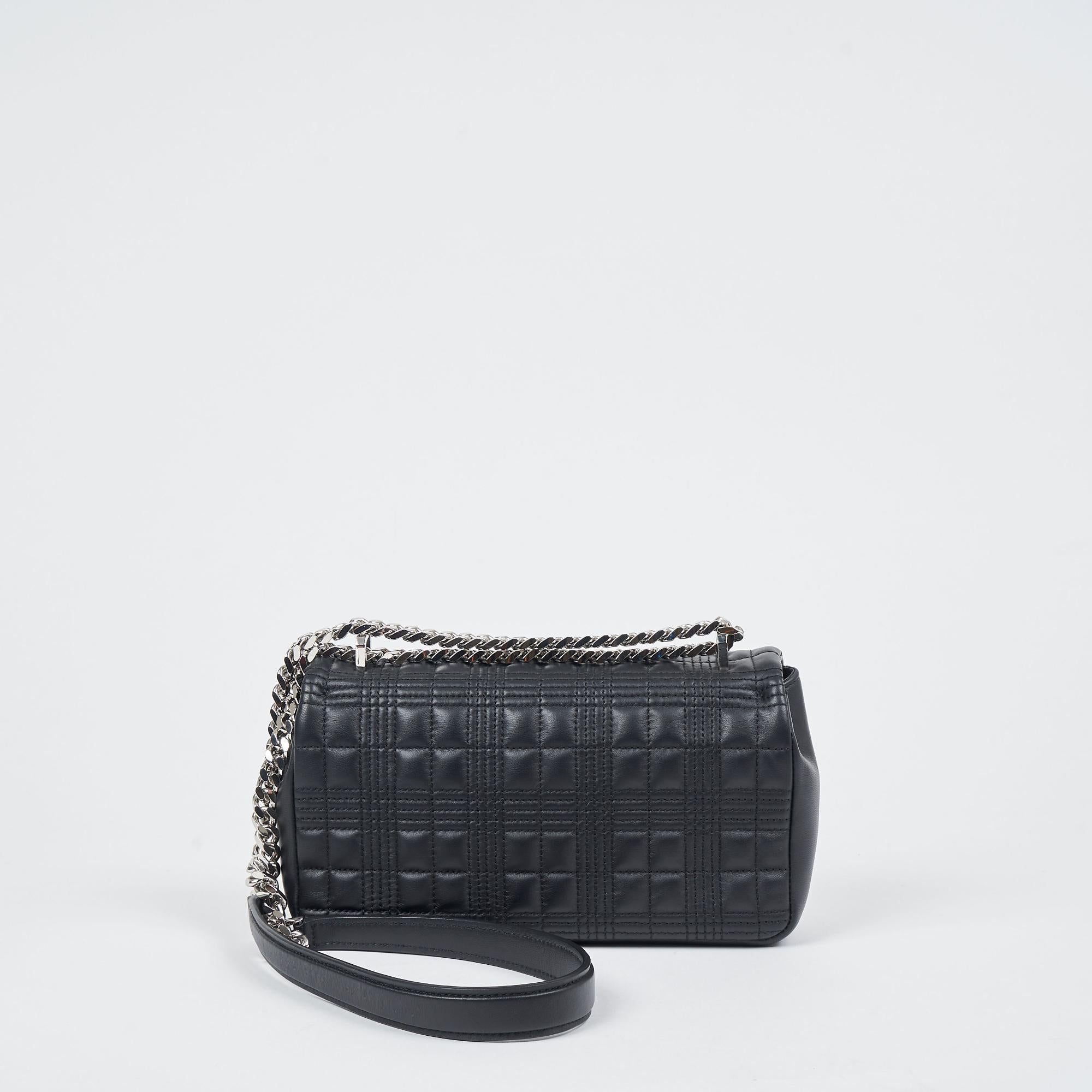 퀼팅 레더 스몰 롤라 백