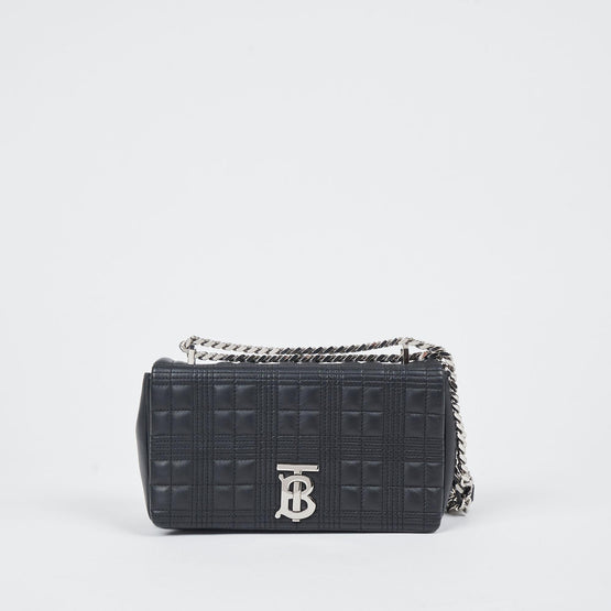 퀼팅 레더 스몰 롤라 백