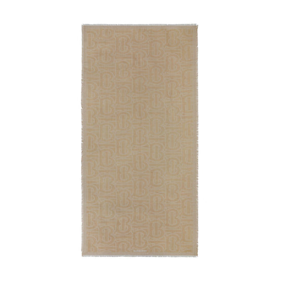 모노그램 라이트 실크 울 자카드 스카프