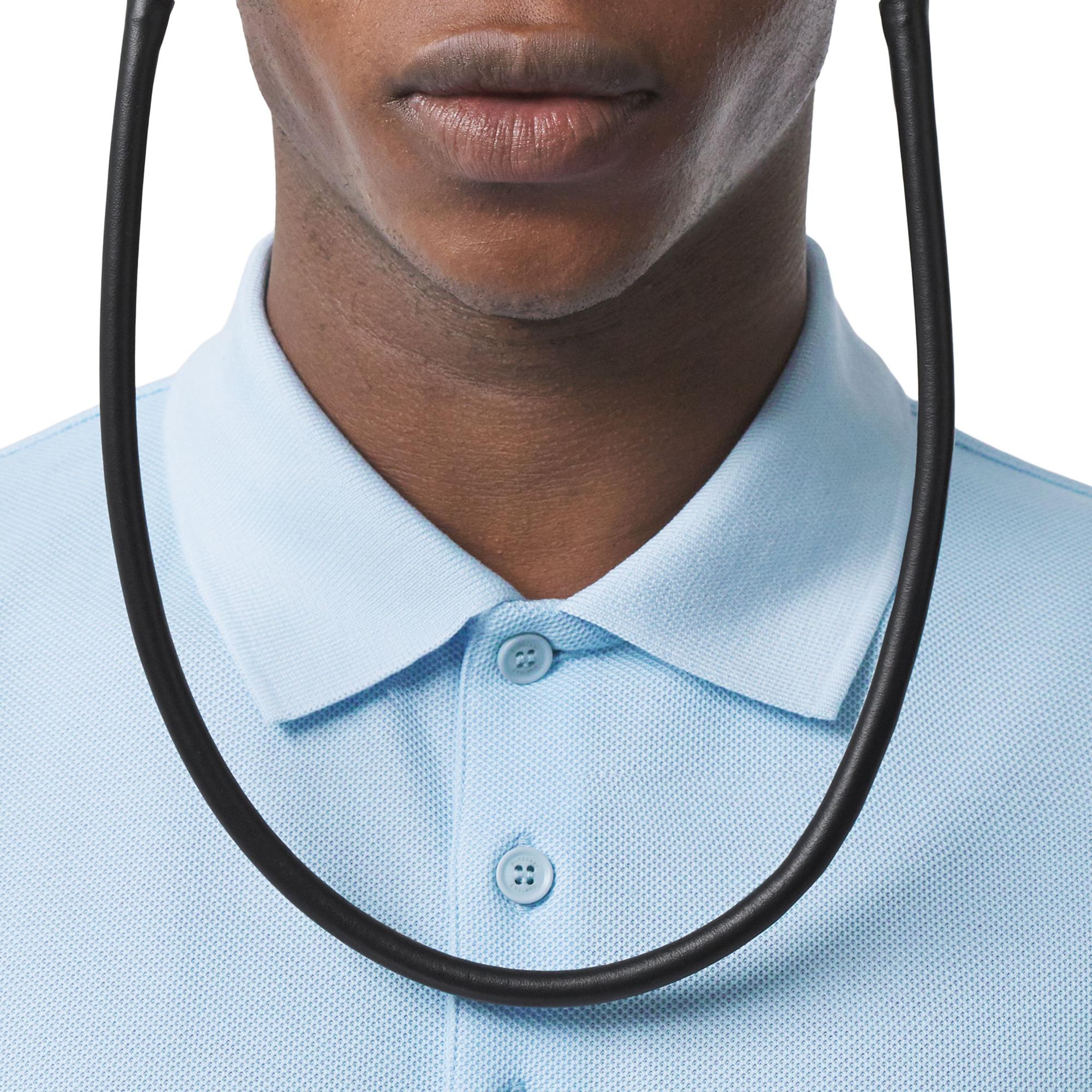 모노그램 모티프 코튼 피케 오버사이즈 폴로셔츠