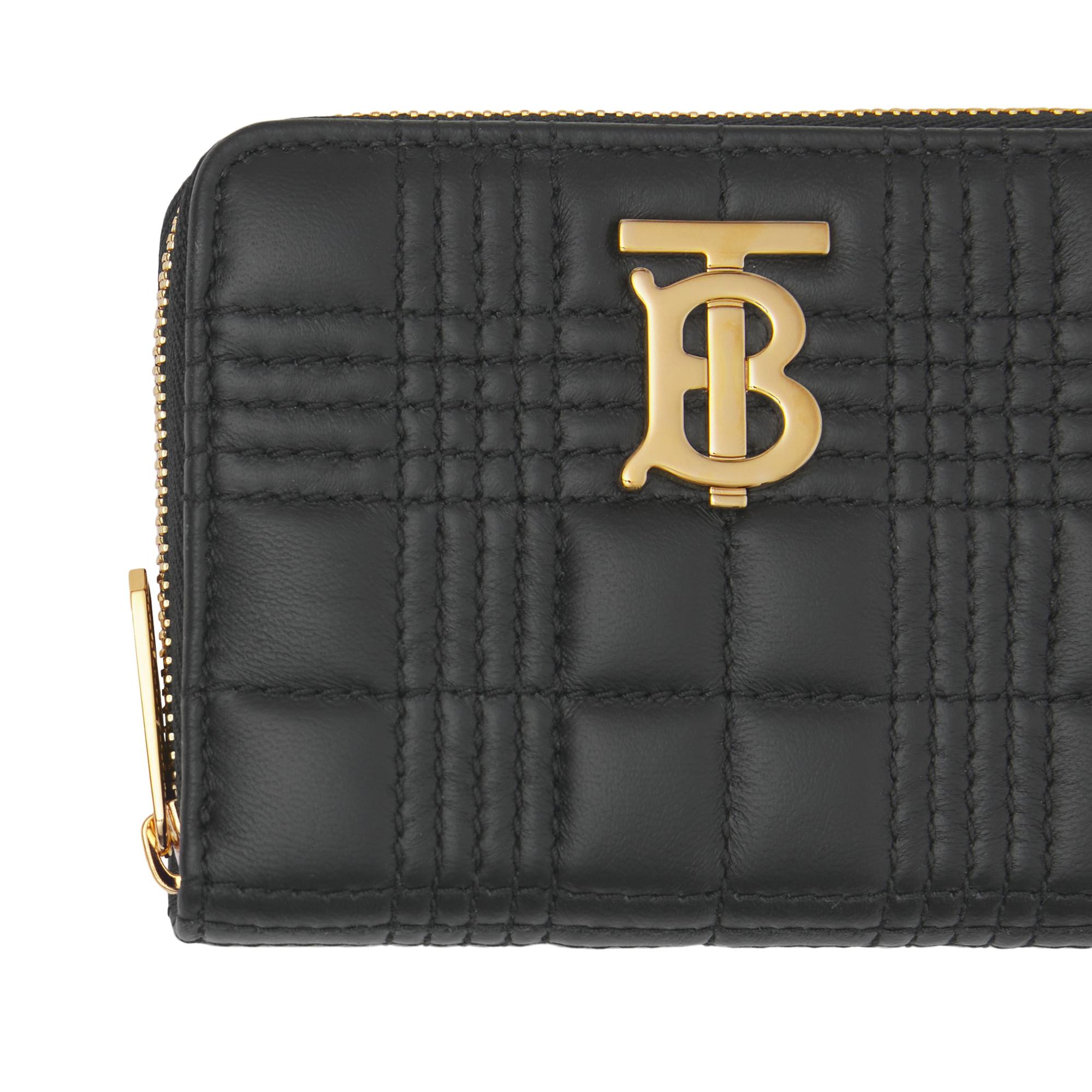 퀼팅 레더 롤라 지퍼 지갑